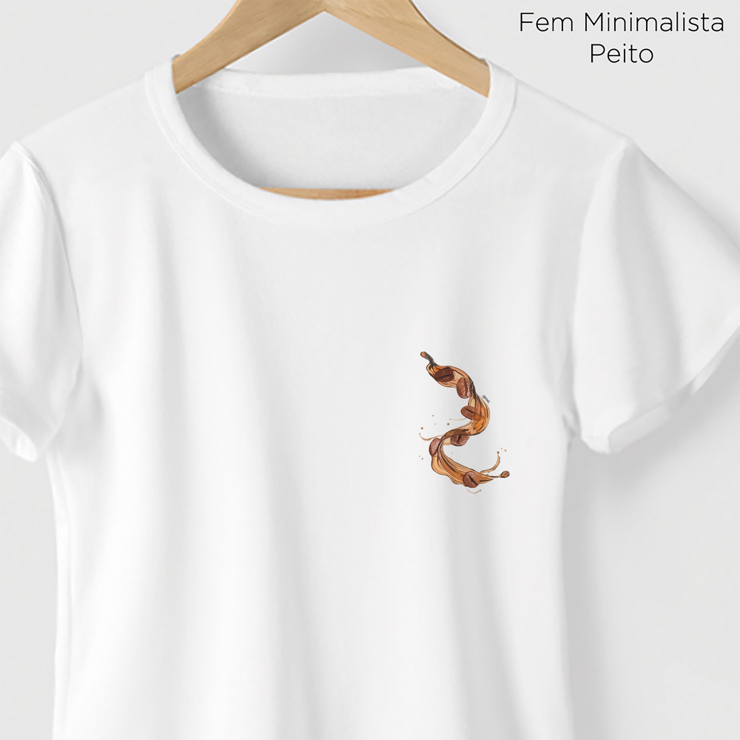 Camiseta Algoodão Branco - cód 0847