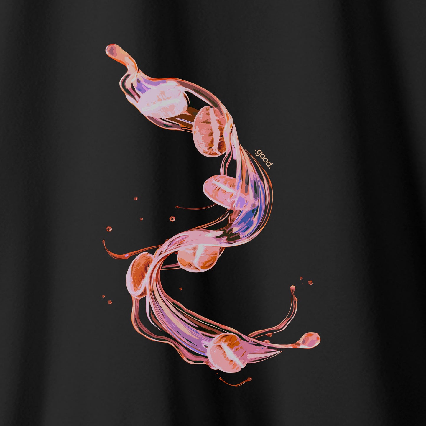 Camiseta Algoodão Preto - cód 0847