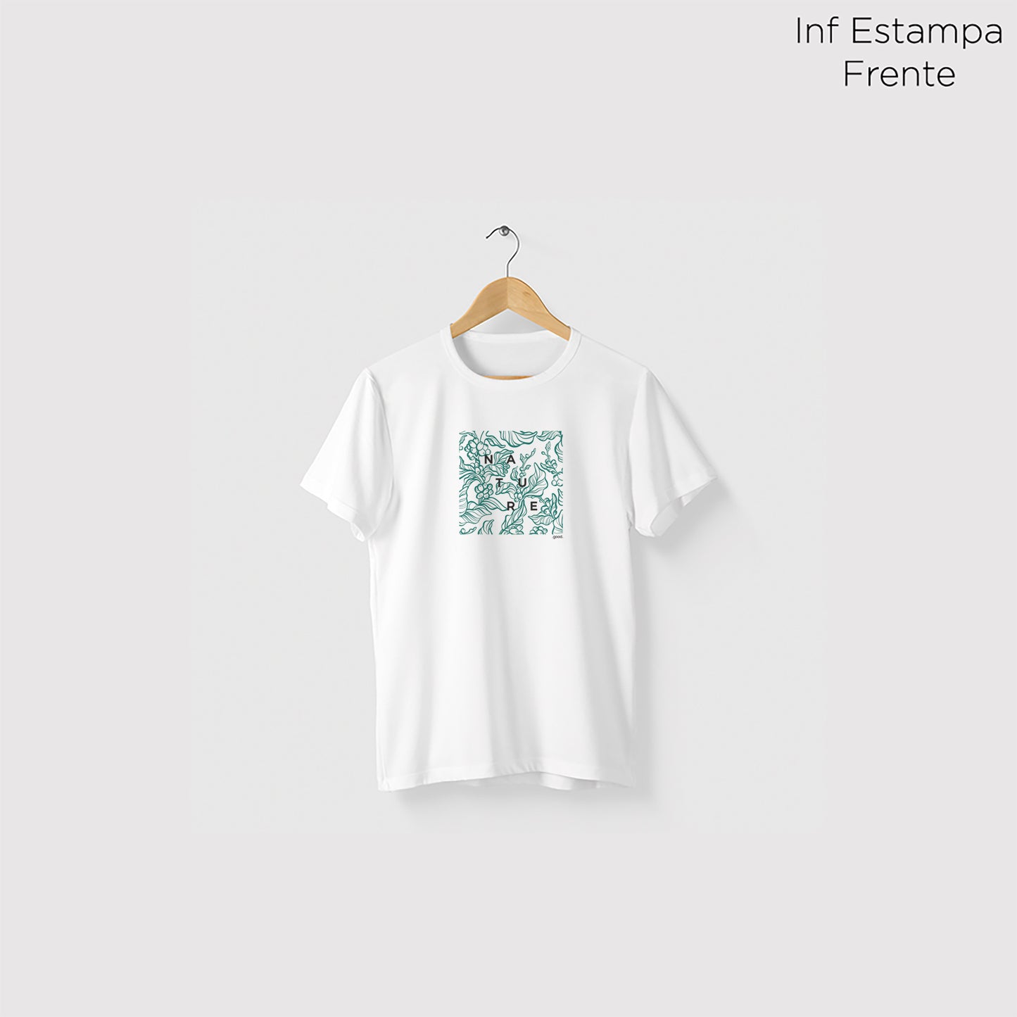 Camiseta Algoodão Branco - cód 0848