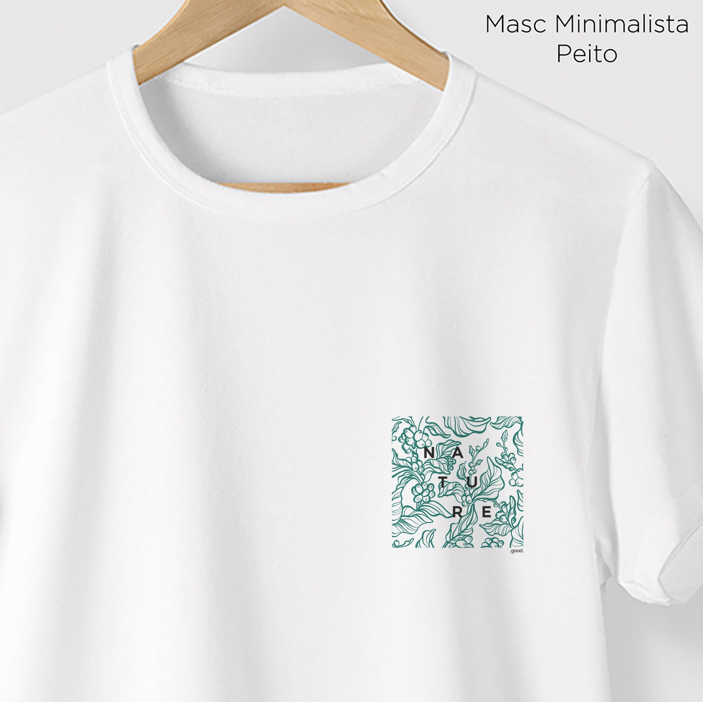 Camiseta Algoodão Branco - cód 0848