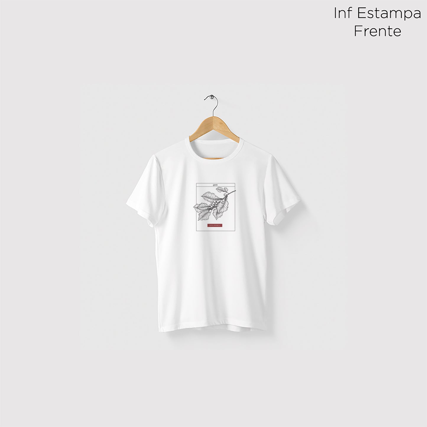Camiseta Algoodão Branco - cód 0849