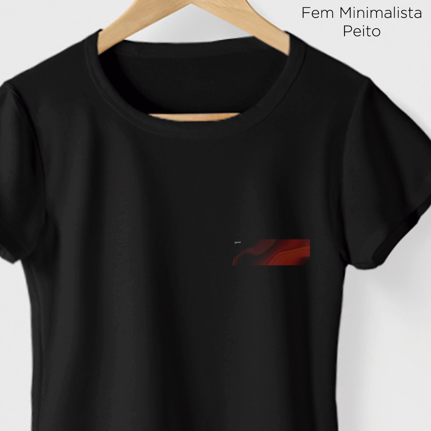 Camiseta Algoodão Preto - cód 0852