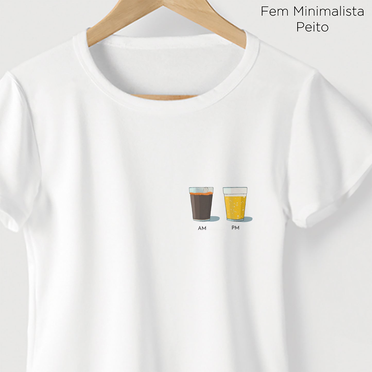 Camiseta Algoodão Branco - cód 0853