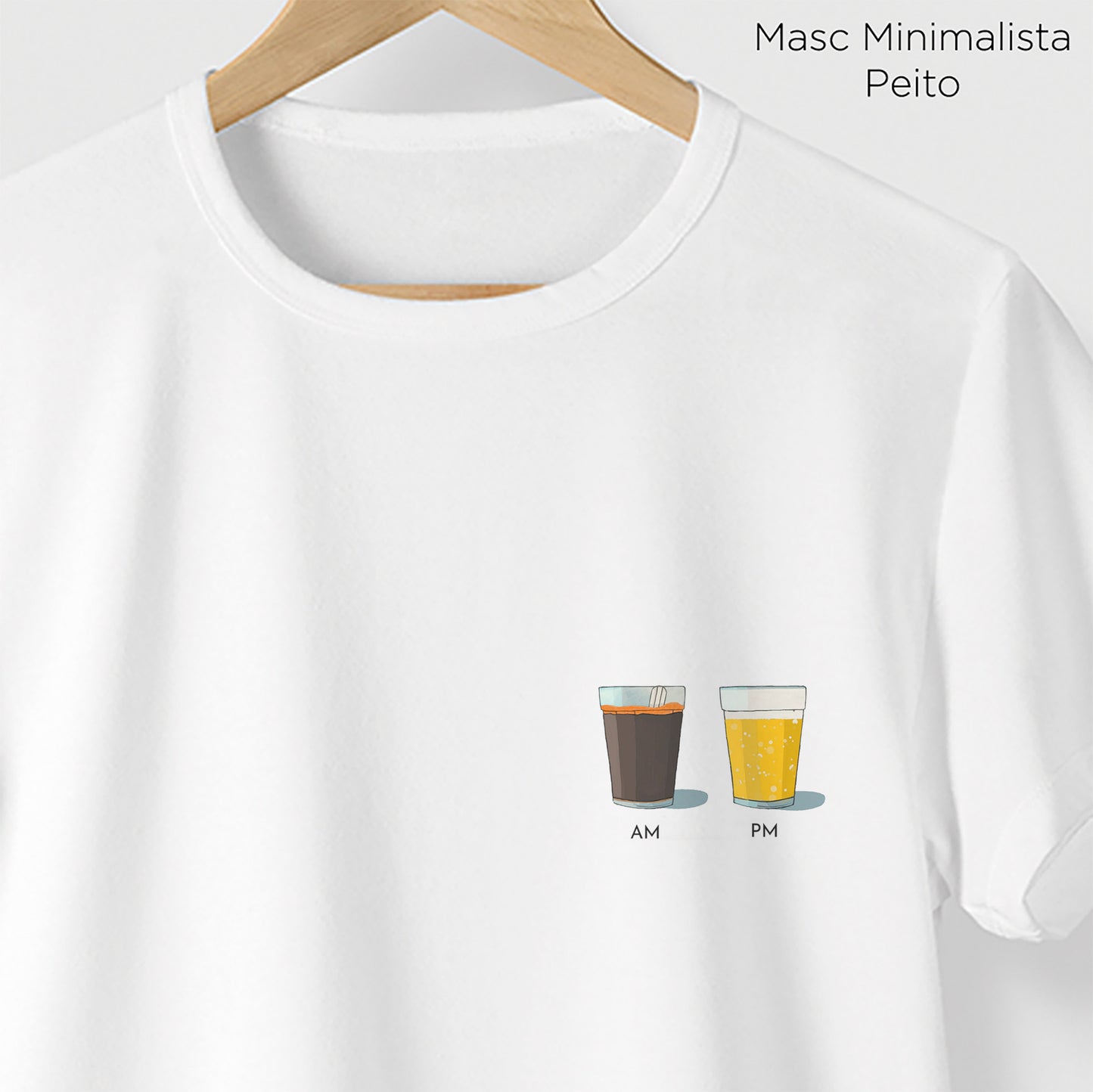 Camiseta Algoodão Branco - cód 0853