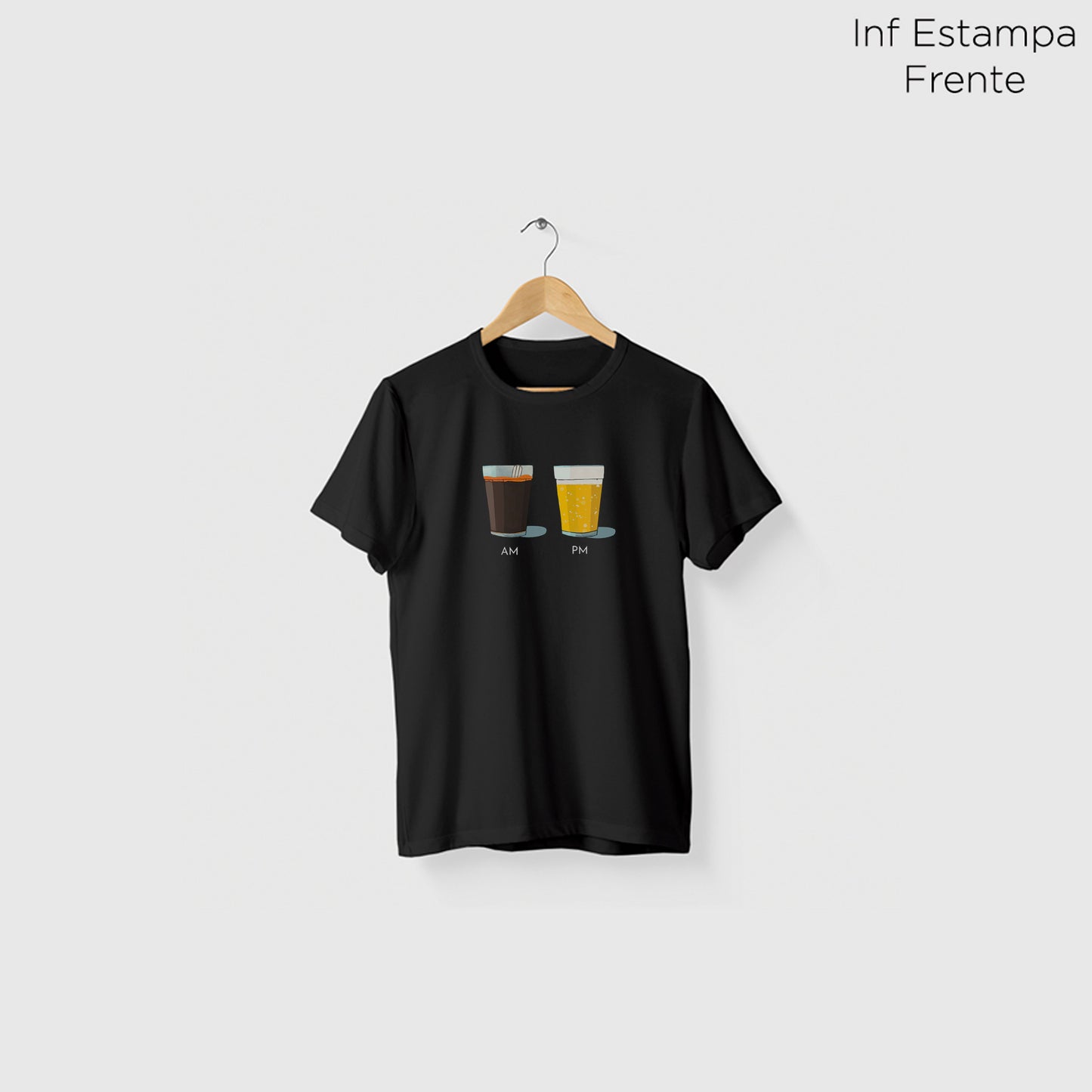 Camiseta Algoodão Preto - cód 0853