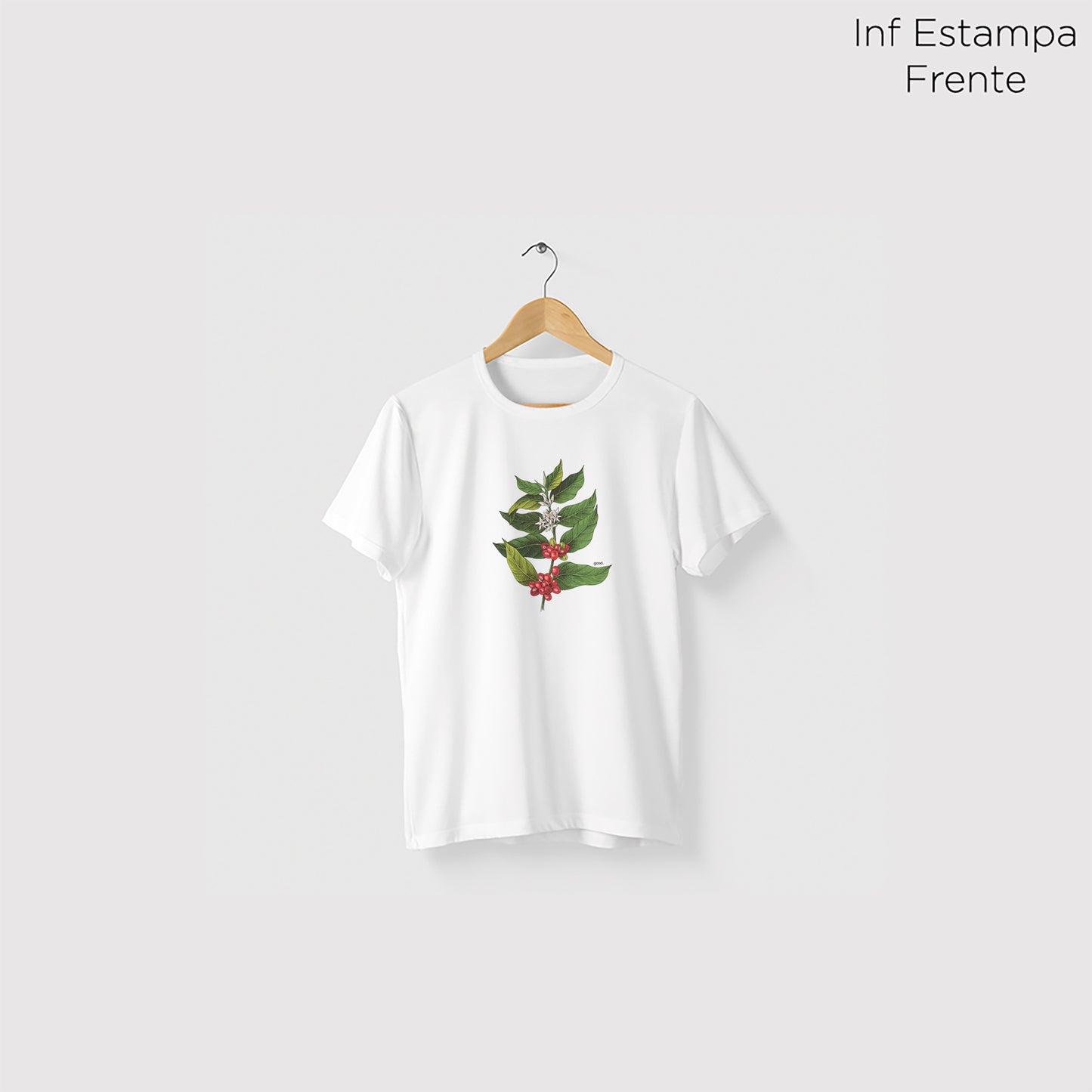 Camiseta Algoodão Branco - cód 0854