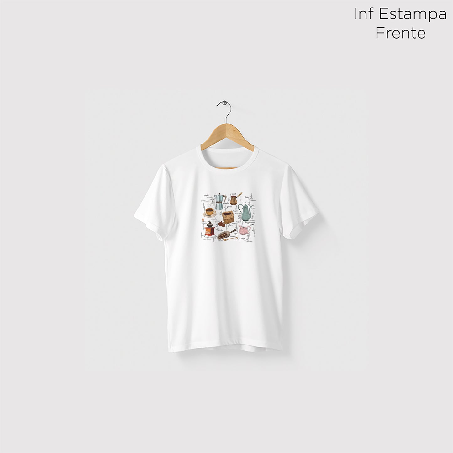Camiseta Algoodão Branco - cód 0855