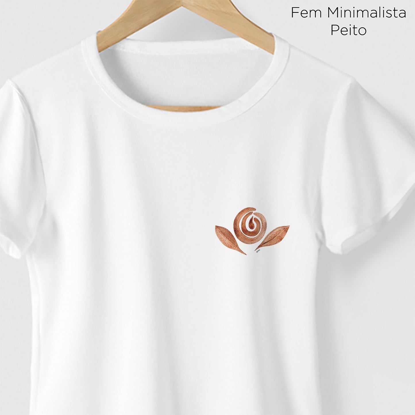 Camiseta Algoodão Branco - cód 0856