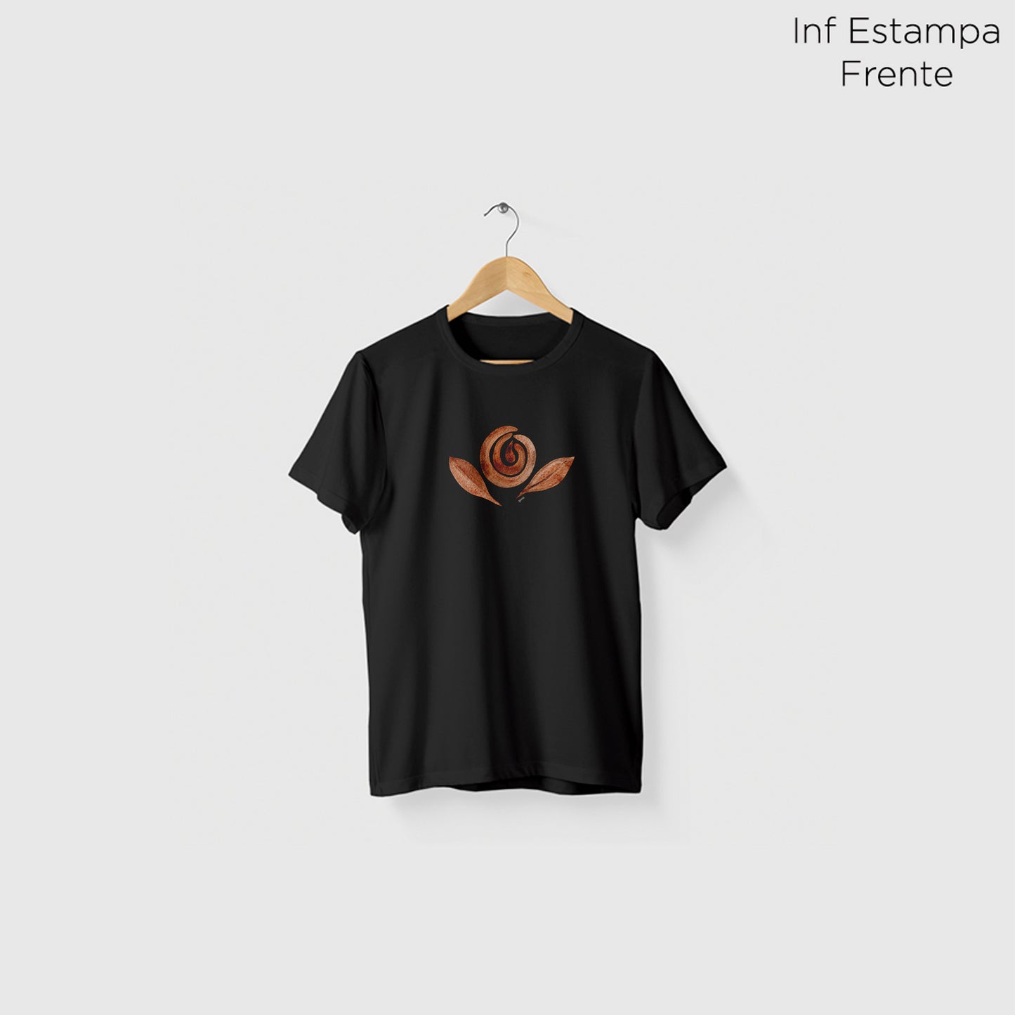 Camiseta Algoodão Preto - cód 0856