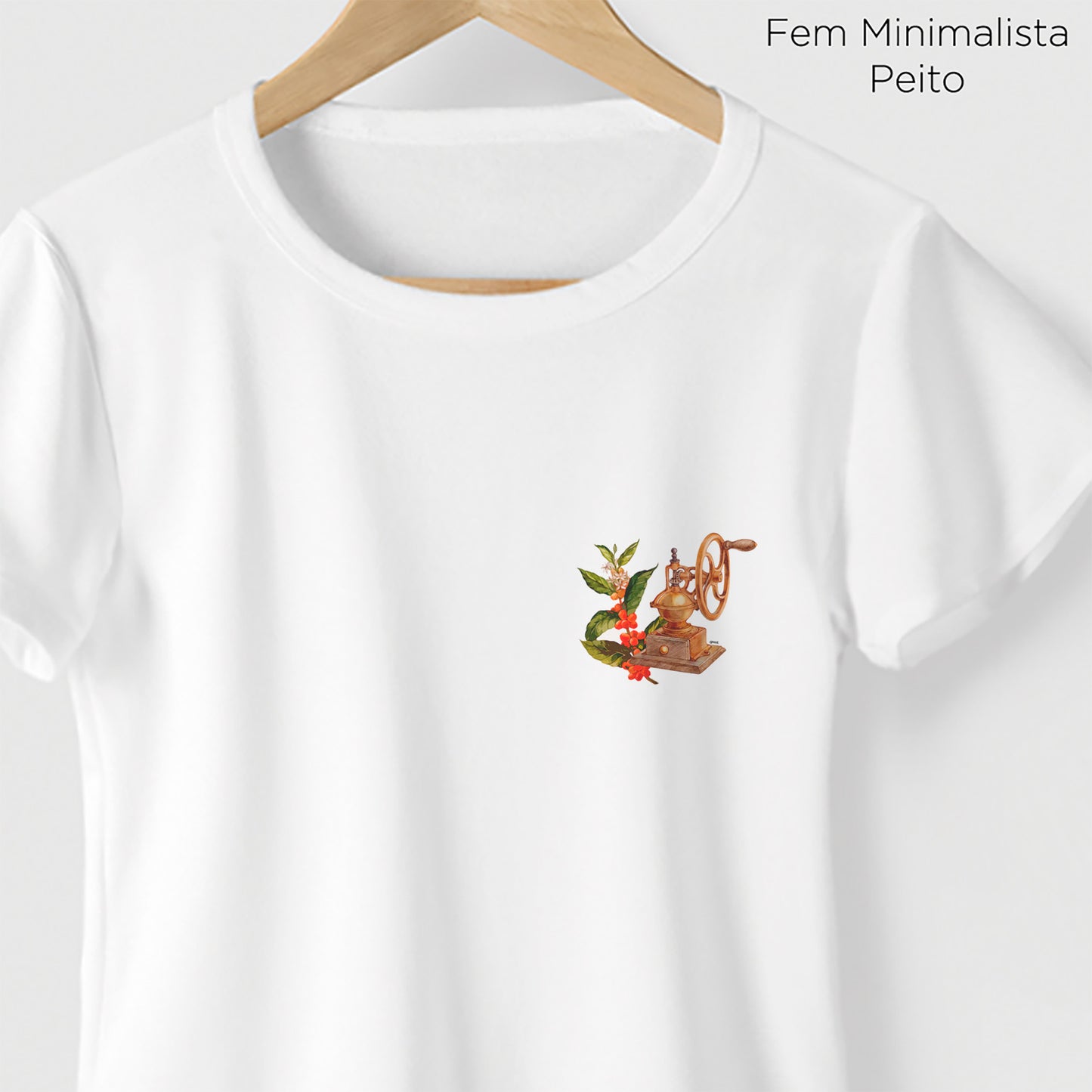 Camiseta Algoodão Branco - cód 0859