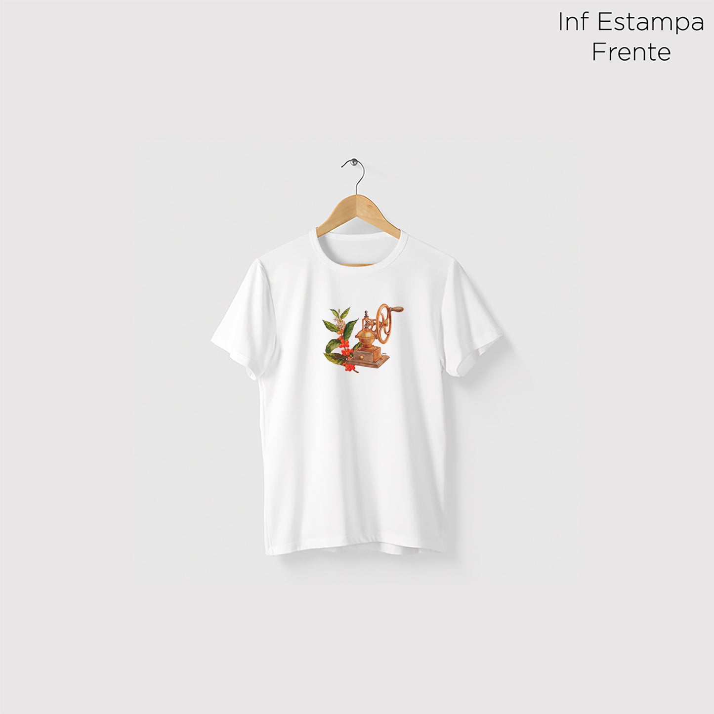Camiseta Algoodão Branco - cód 0859