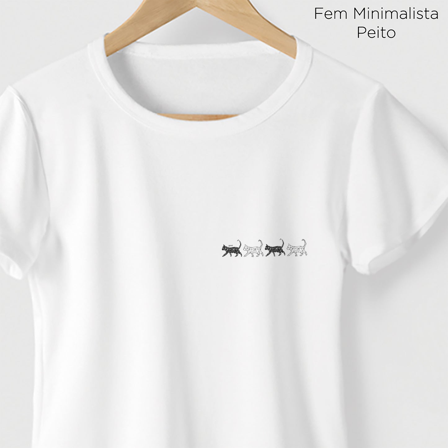 Camiseta Algoodão Branco - cód 0861