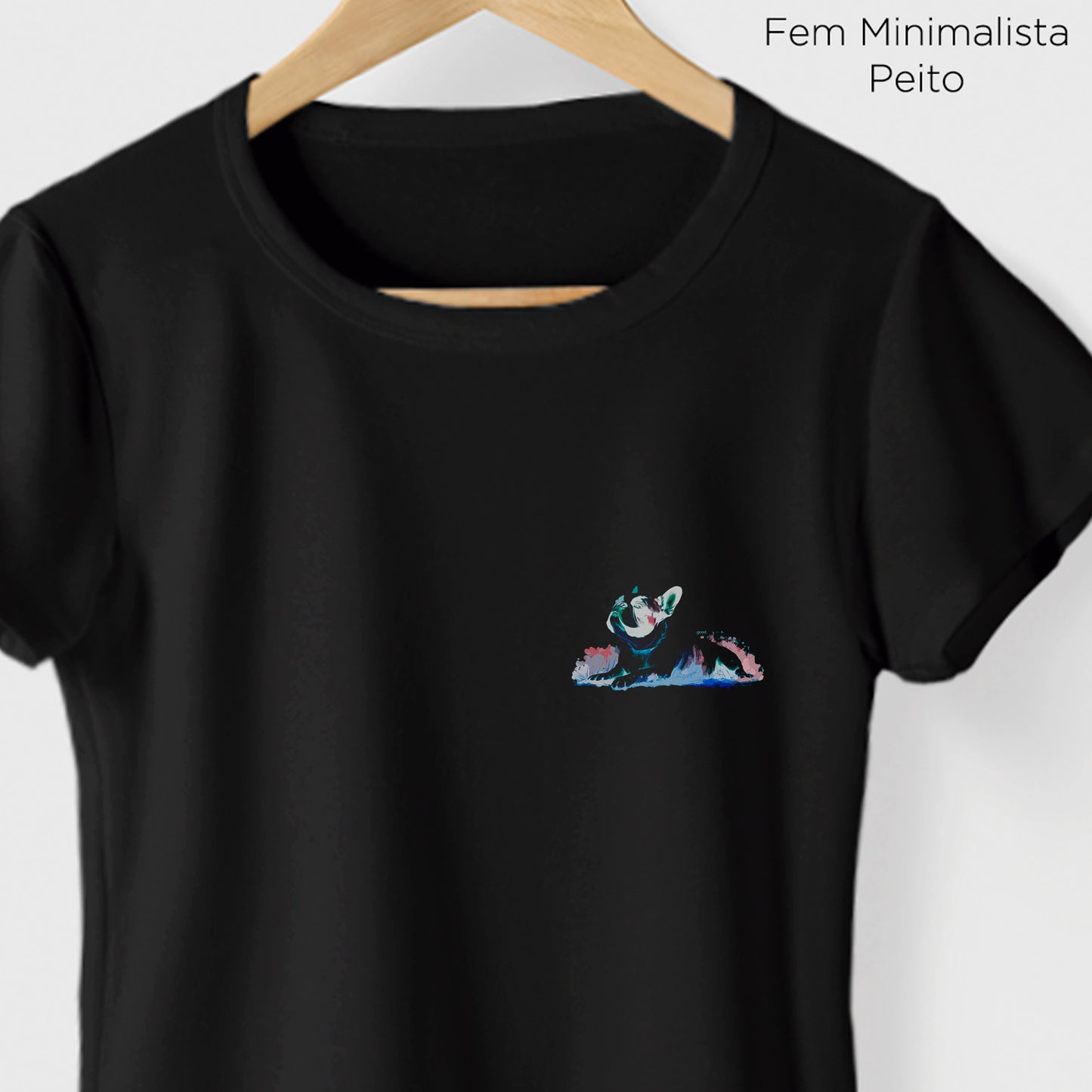 Camiseta Algoodão Preto - cód 0862