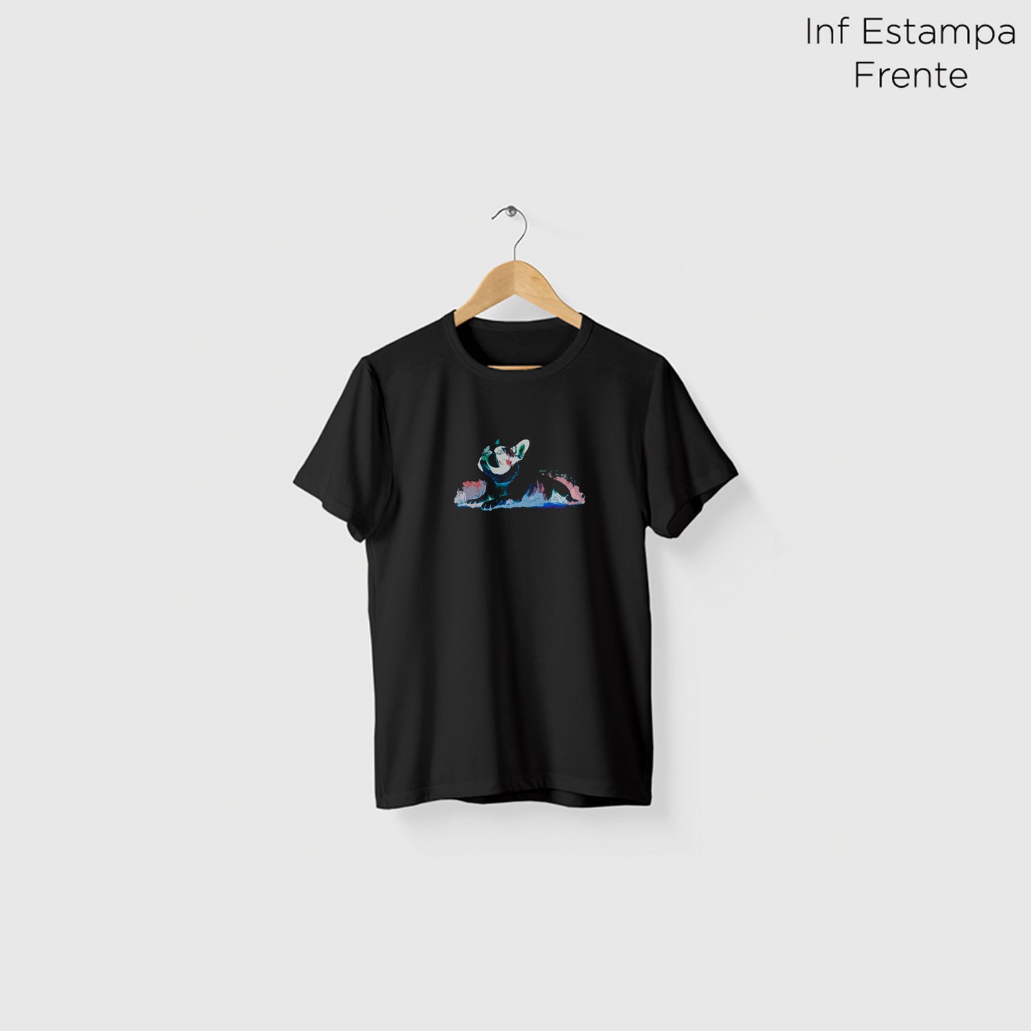 Camiseta Algoodão Preto - cód 0862