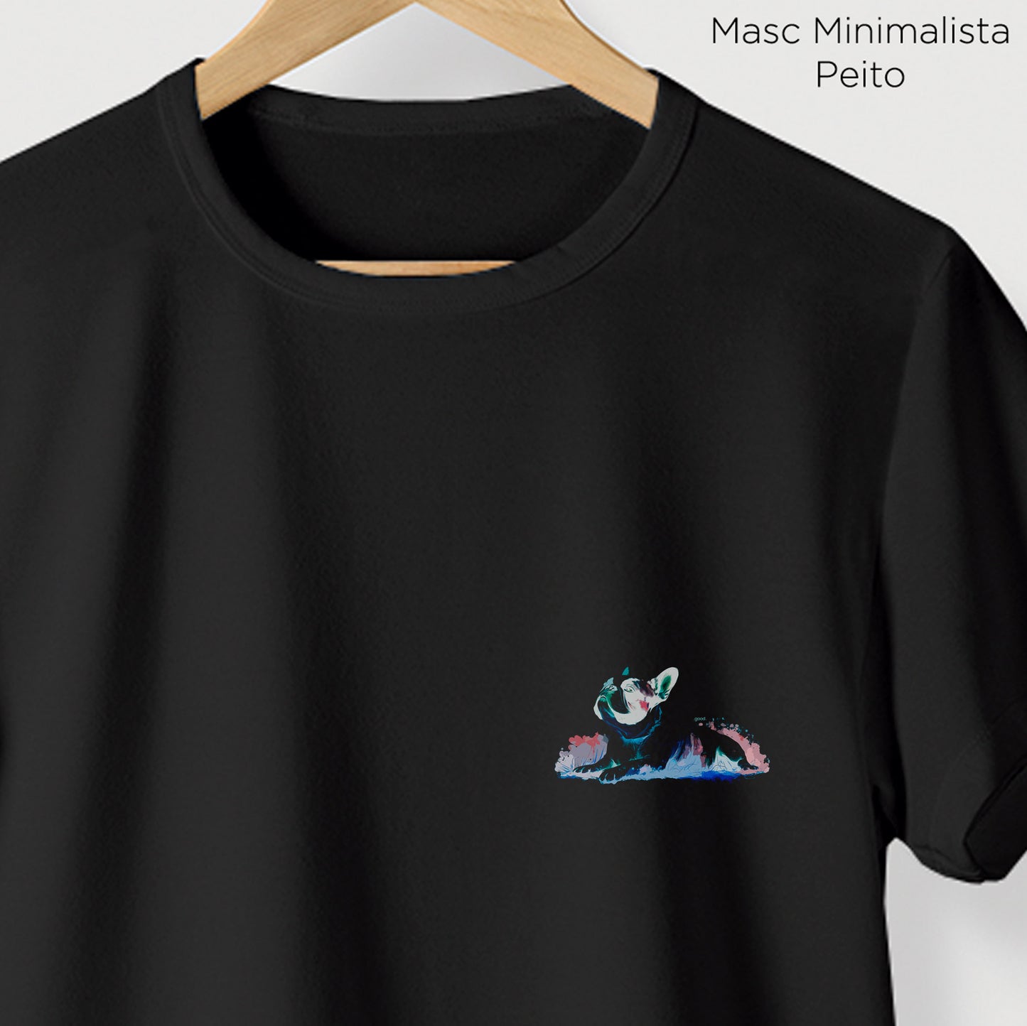 Camiseta Algoodão Preto - cód 0862