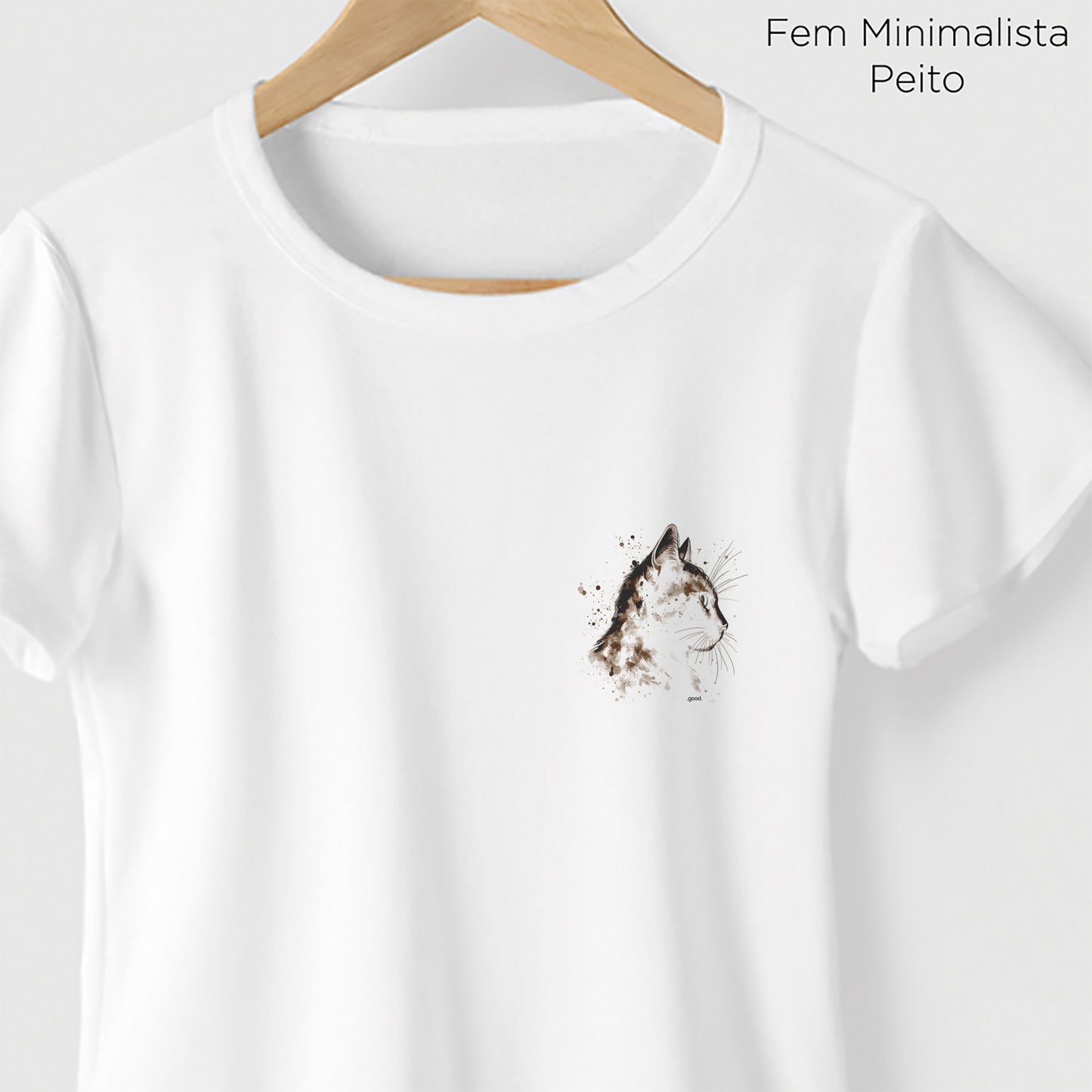 Camiseta Algoodão Branco - cód 0863
