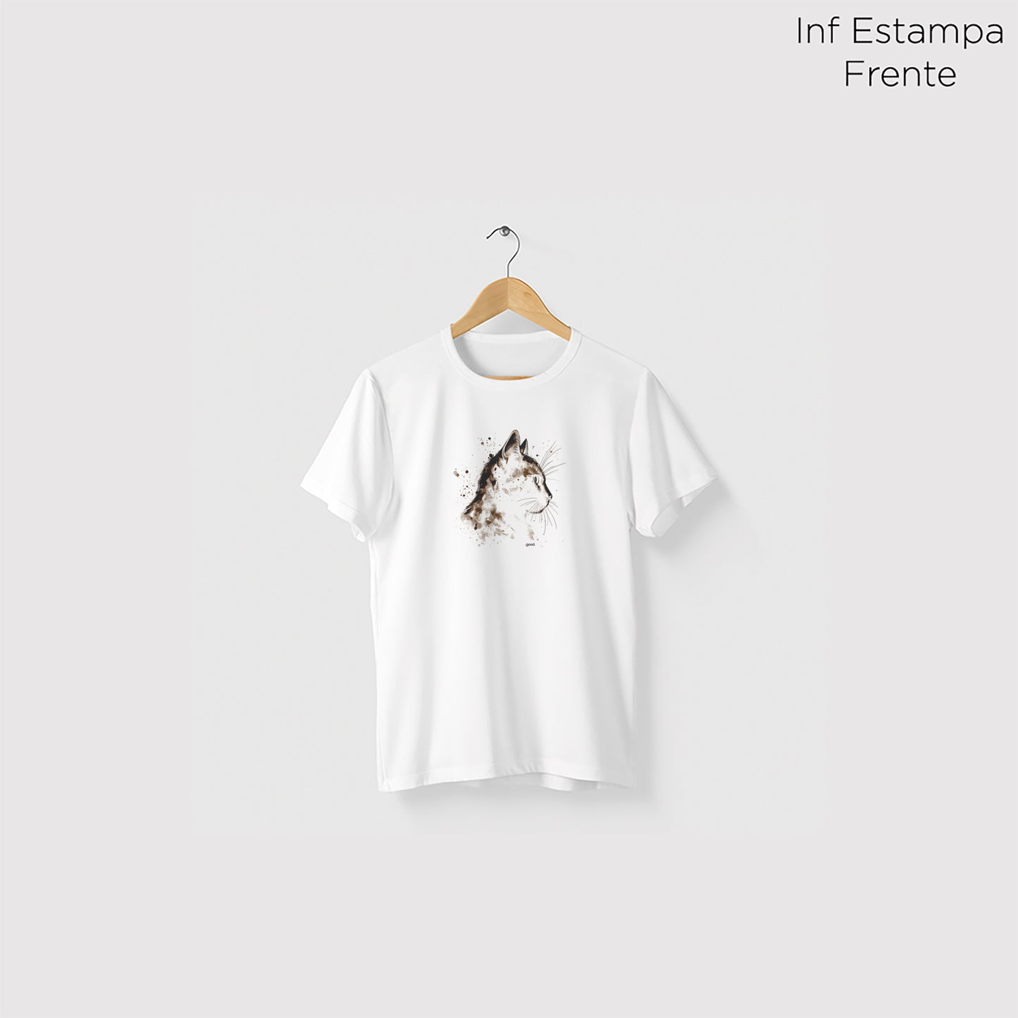 Camiseta Algoodão Branco - cód 0863