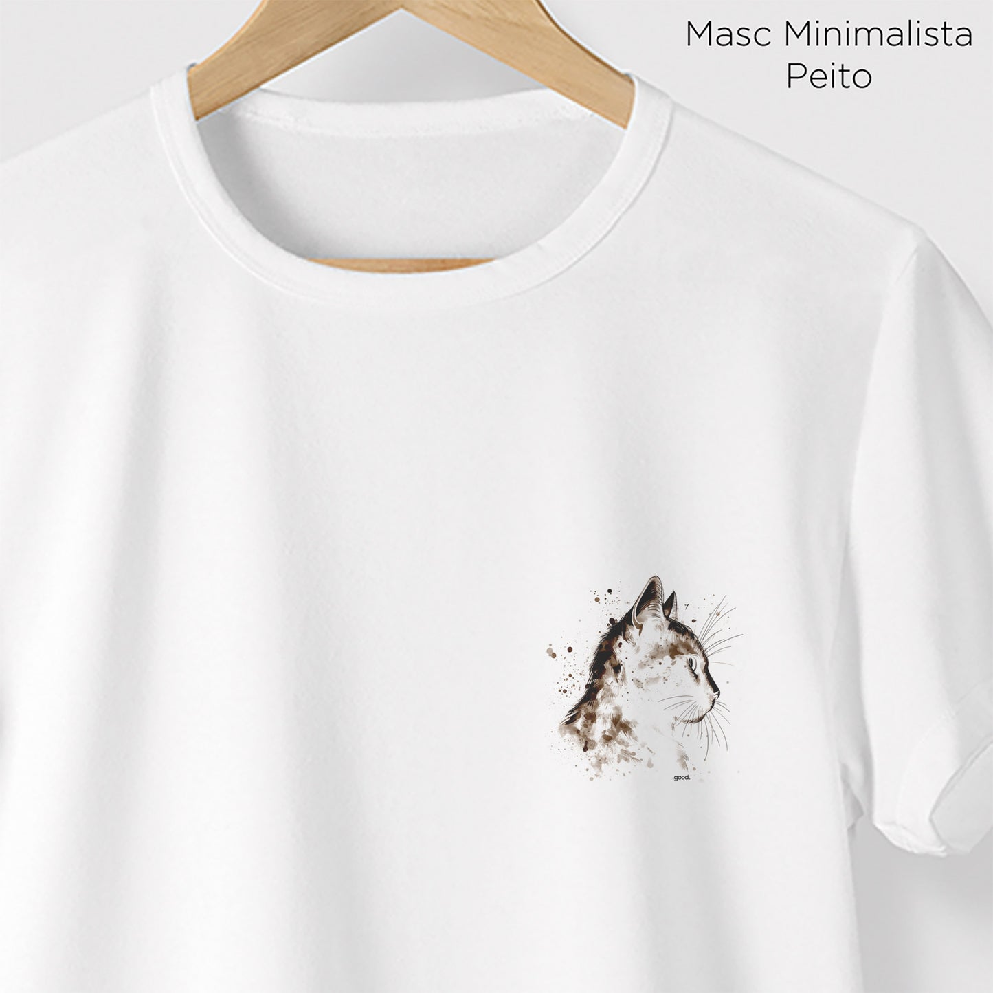Camiseta Algoodão Branco - cód 0863