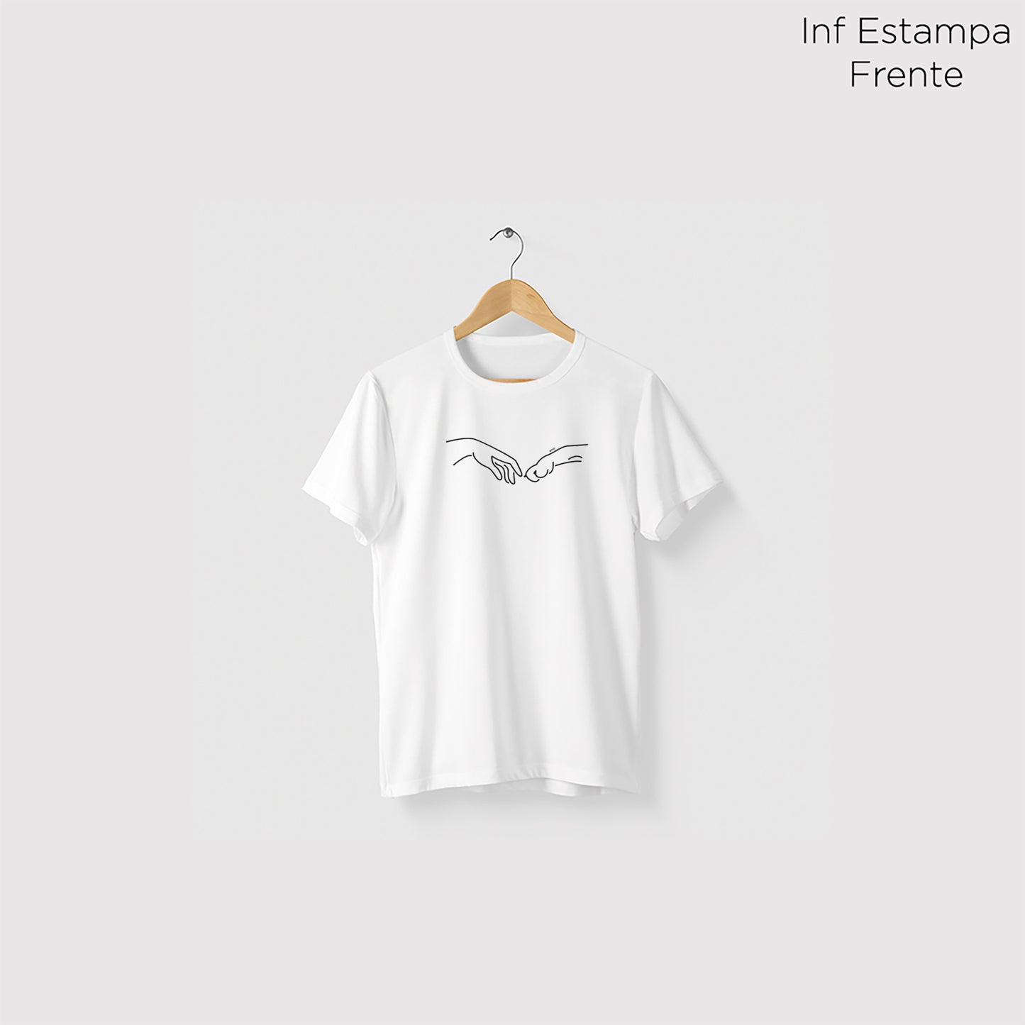 Camiseta Algoodão Branco - cód 0864