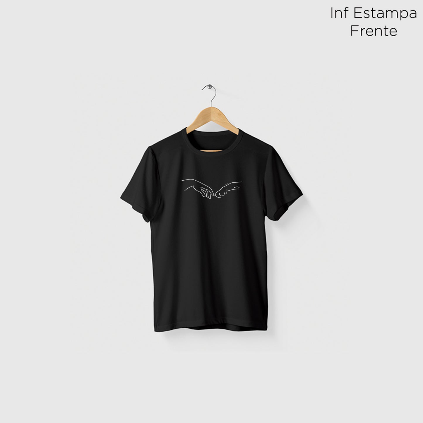 Camiseta Algoodão Preto - cód 0864