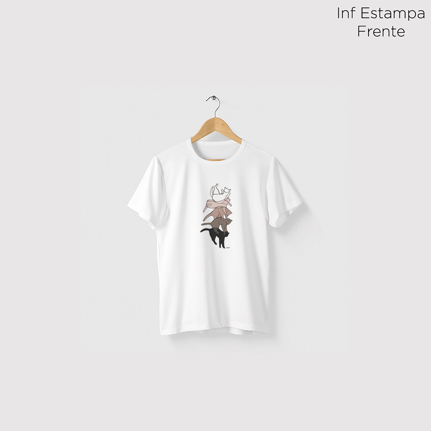 Camiseta Algoodão Branco - cód 0865