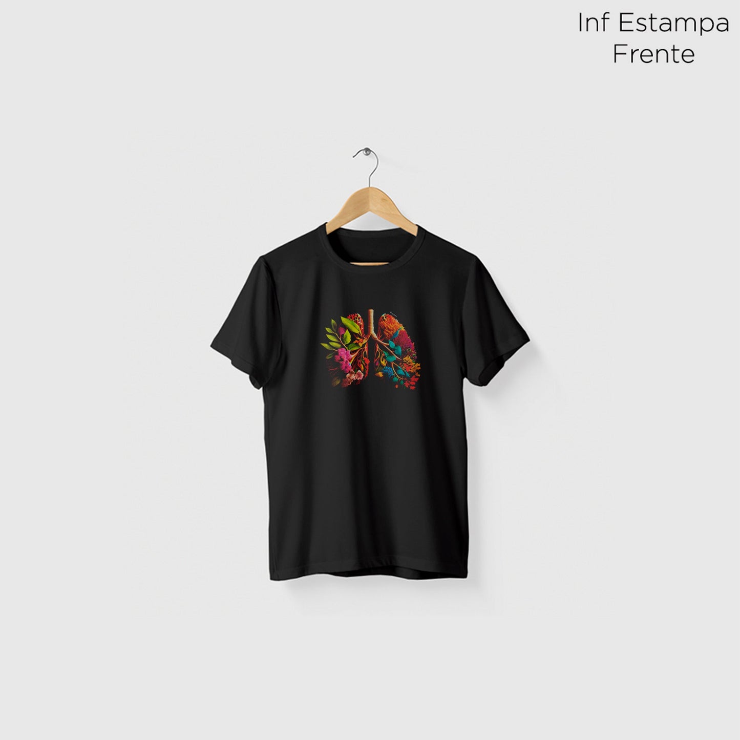 Camiseta Amazônia AR PURO - PRETO - cód 0909