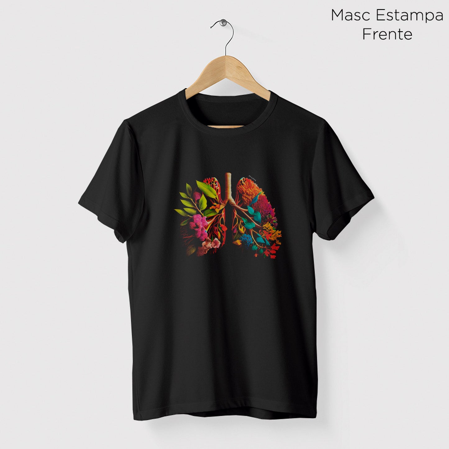Camiseta Amazônia AR PURO - PRETO - cód 0909