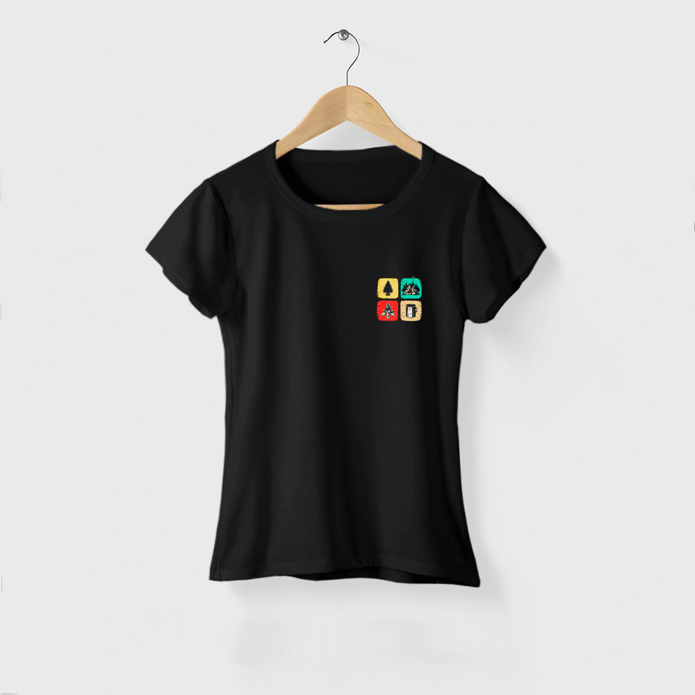 Camiseta Algoodão Preto - cód 10023