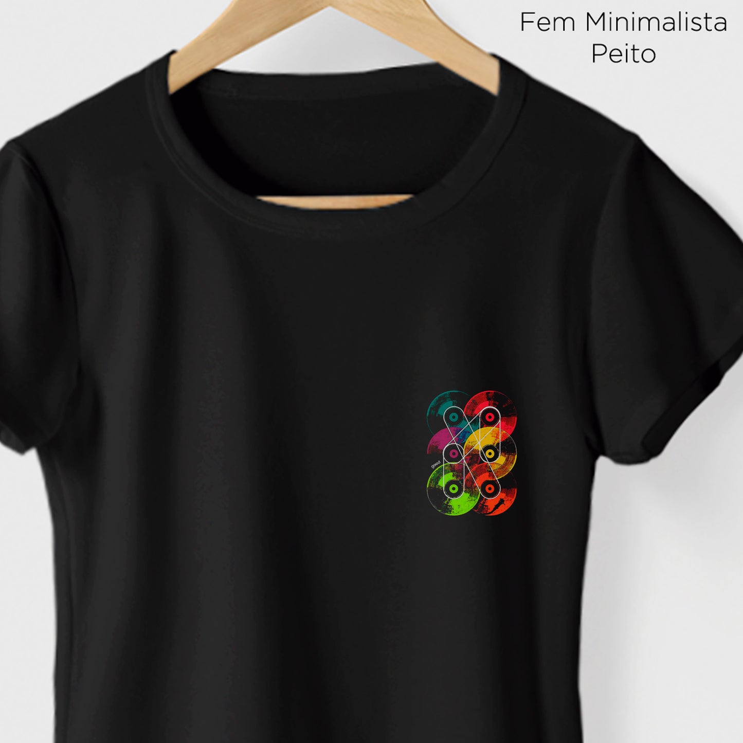 Camiseta Algoodão Preto - cód 10031
