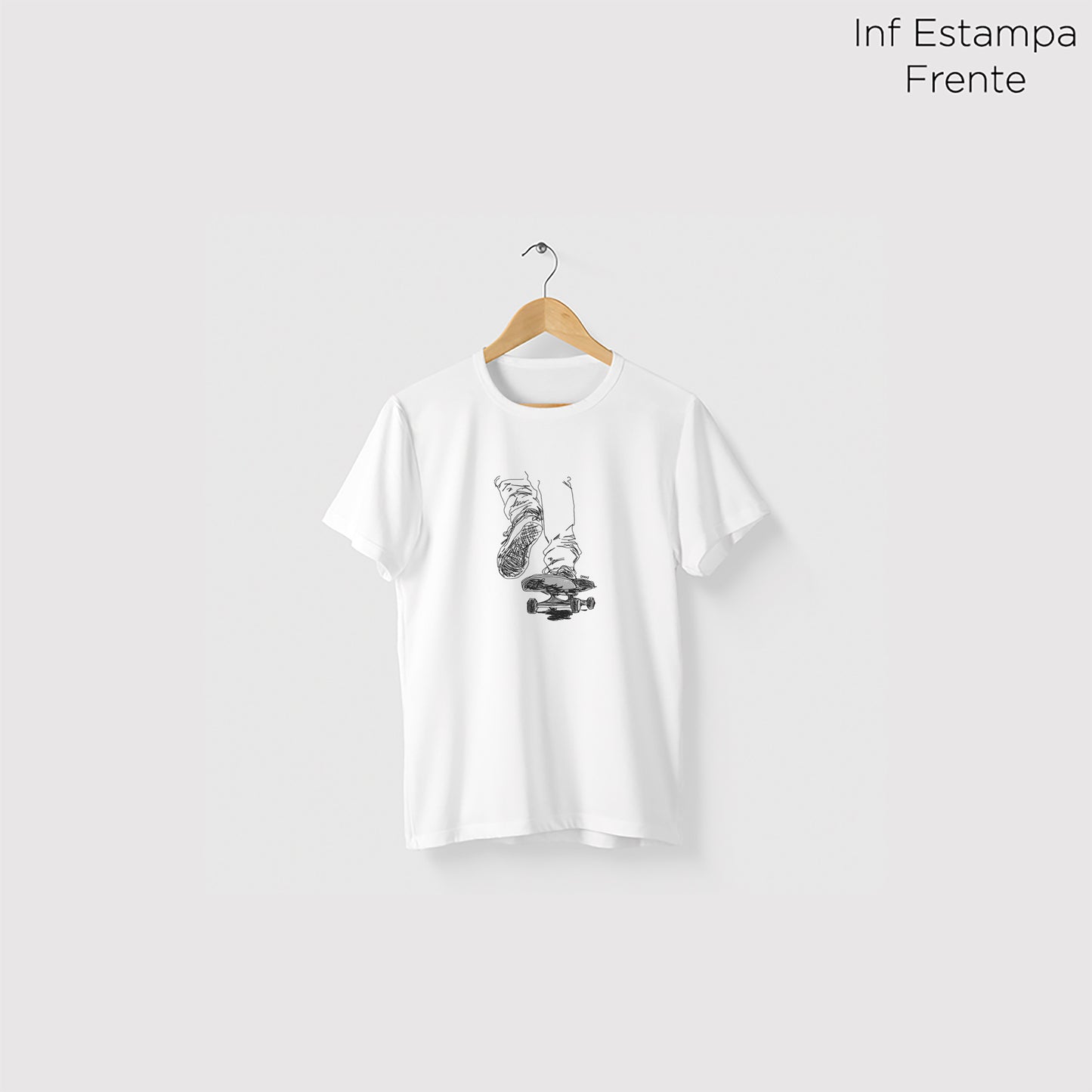 Camiseta Algoodão Branco - cód 10037