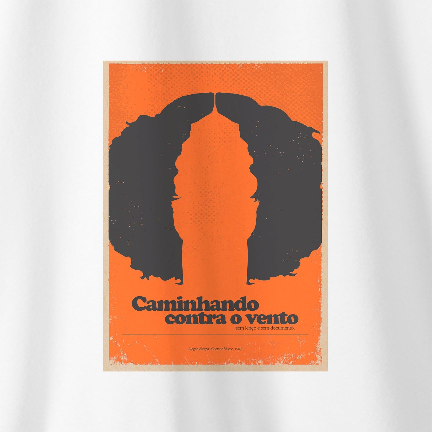 Camiseta Amazônia MPB CAETANO VELOSO - BRANCO - cód 10043