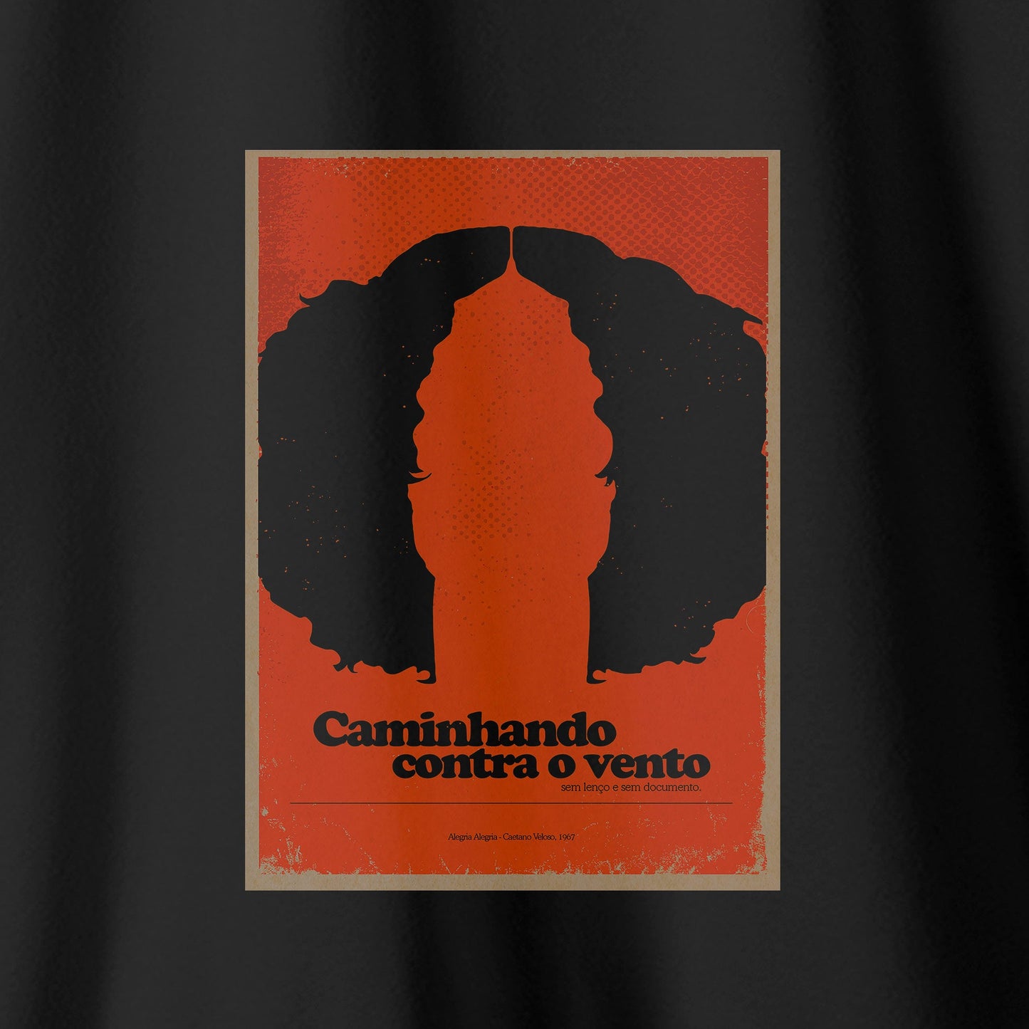 Camiseta Amazônia MPB CAETANO VELOSO - PRETO - cód 10043