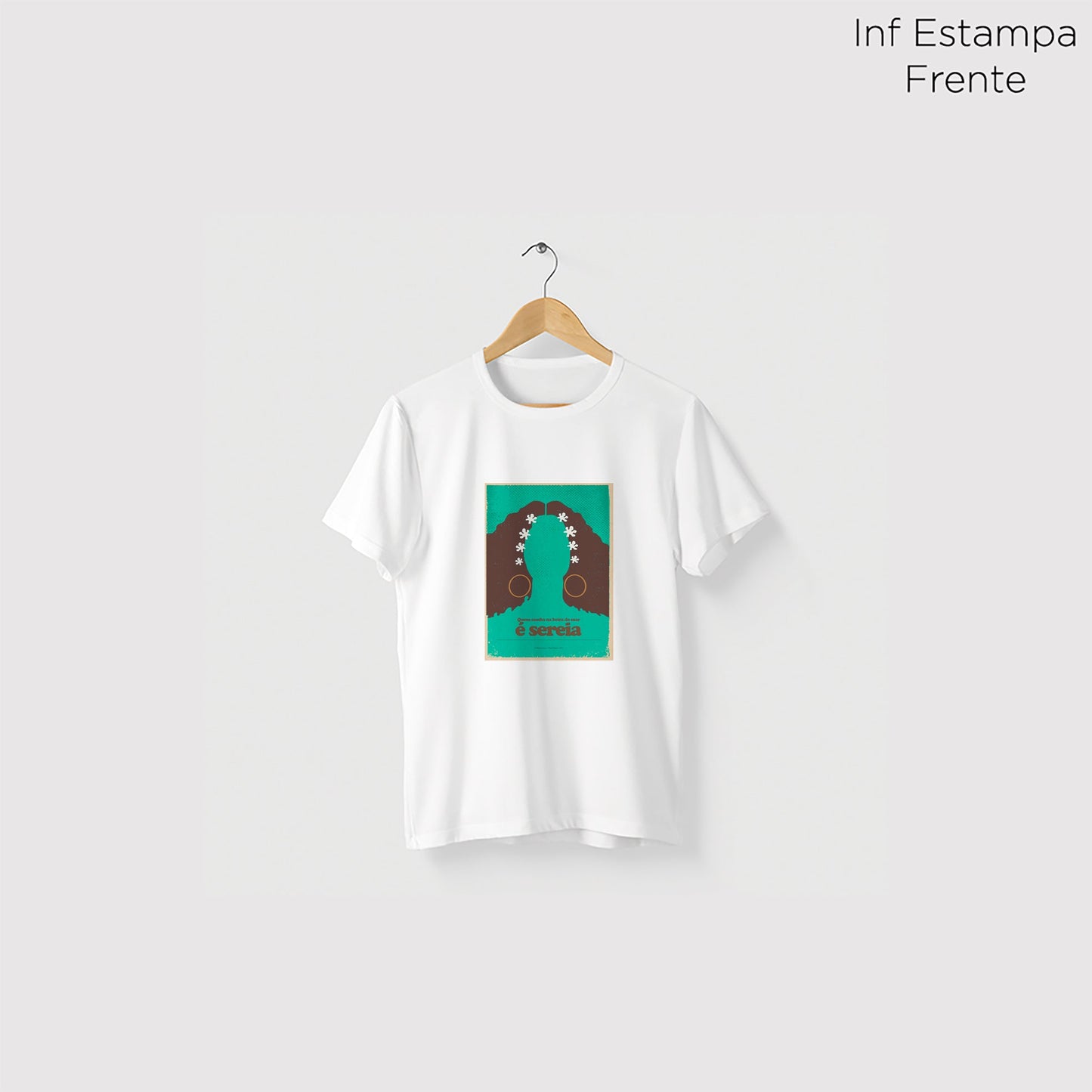Camiseta Amazônia MPB CLARA NUNES - BRANCO - cód 10048