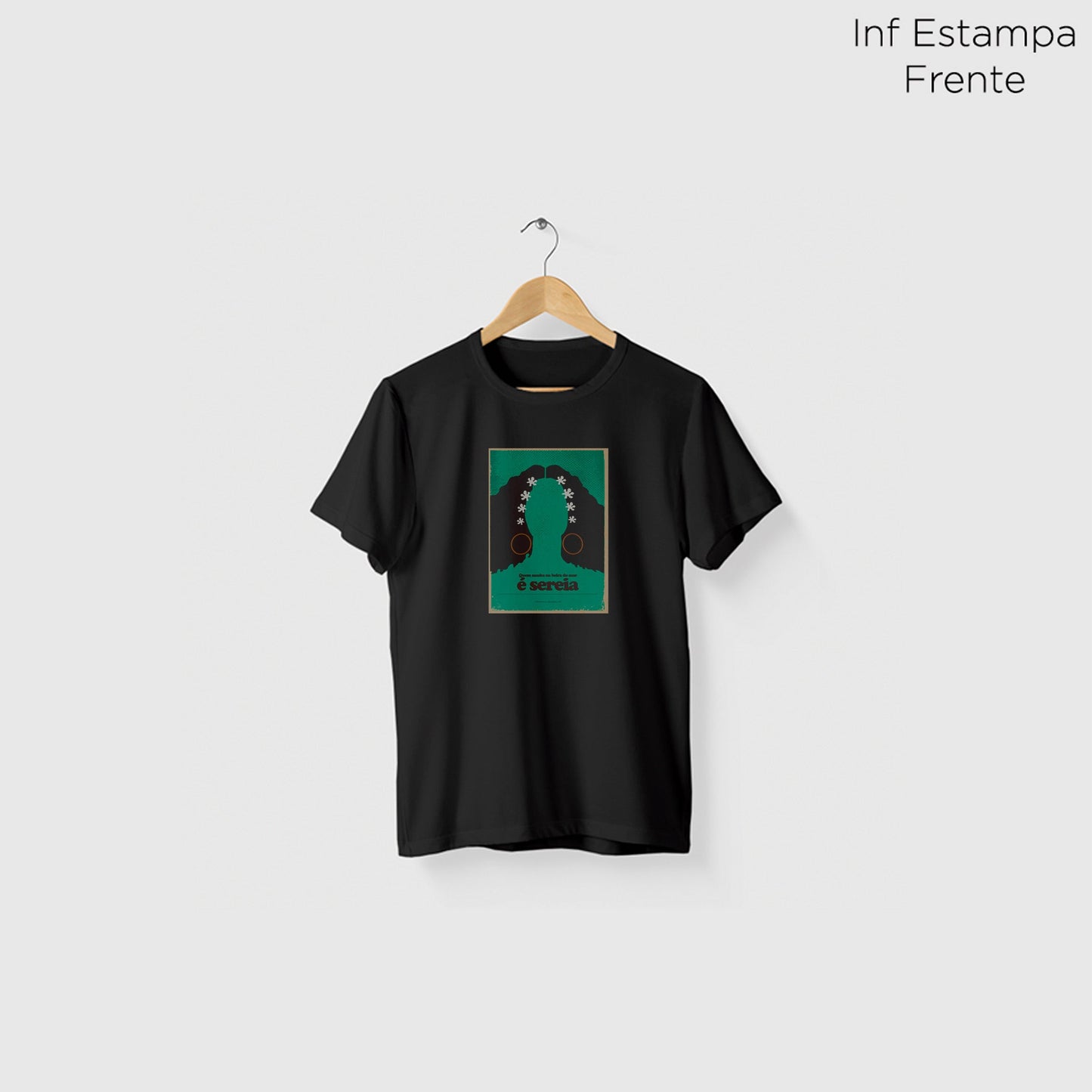 Camiseta Amazônia MPB CLARA NUNES - PRETO - cód 10048