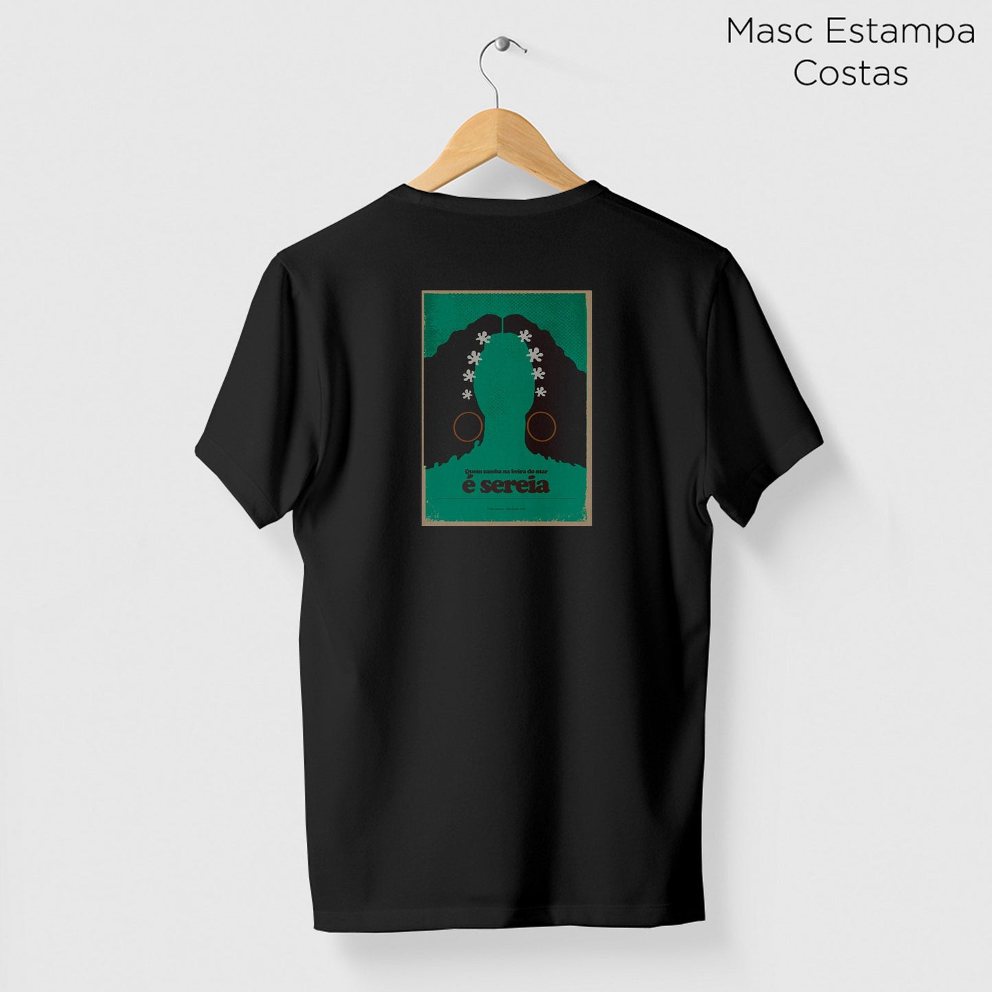 Camiseta Amazônia MPB CLARA NUNES - PRETO - cód 10048