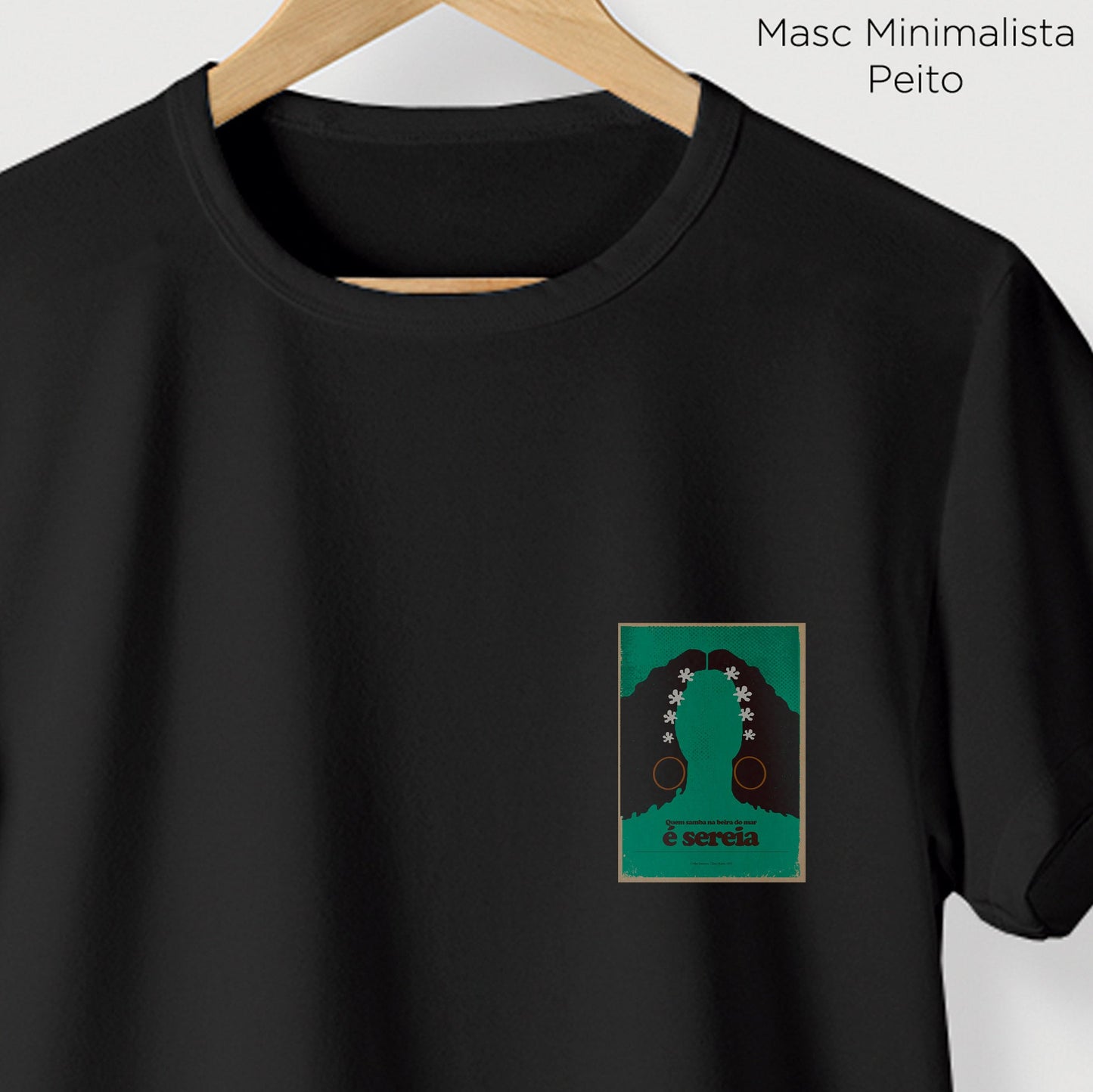 Camiseta Amazônia MPB CLARA NUNES - PRETO - cód 10048