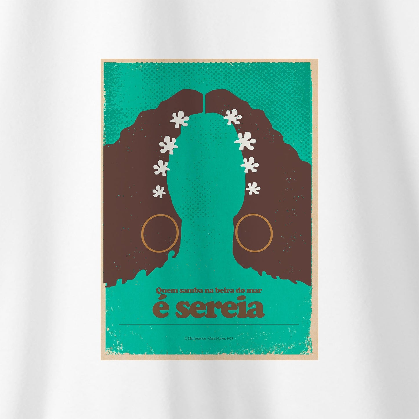 Camiseta Amazônia MPB CLARA NUNES - BRANCO - cód 10048