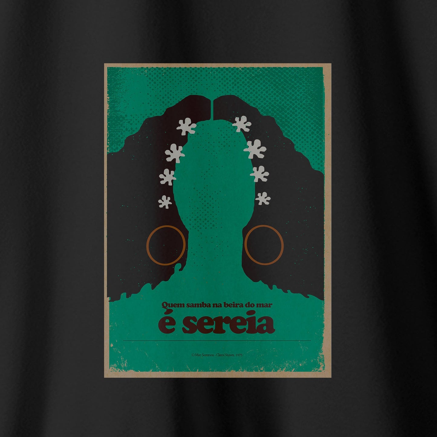 Camiseta Amazônia MPB CLARA NUNES - PRETO - cód 10048