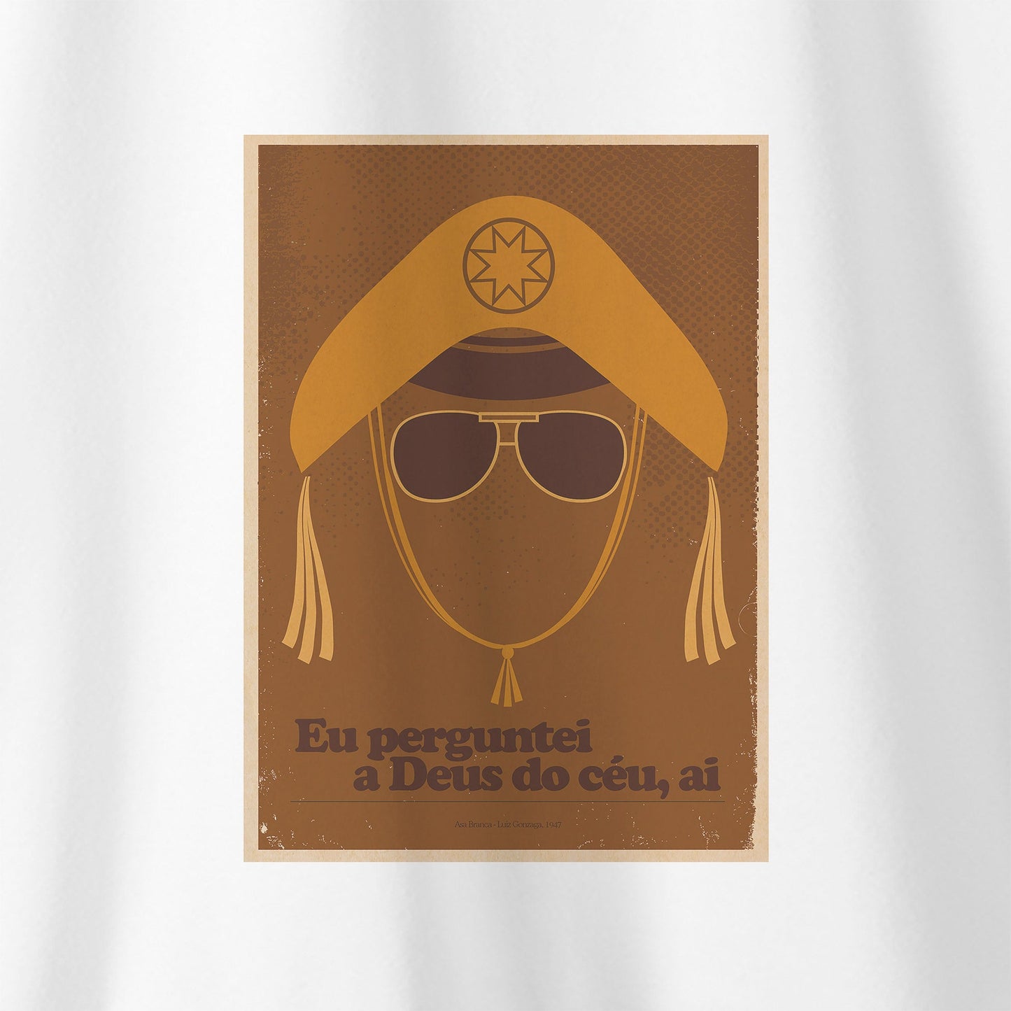Camiseta Amazônia MPB LUIZ GONZAGA - BRANCO - cód 10056