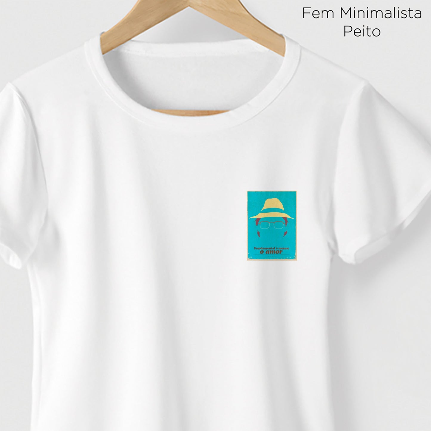 Camiseta Amazônia MPB TOM JOBIM - BRANCO - cód 10069
