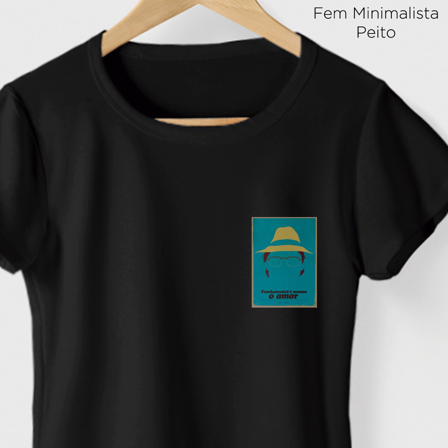 Camiseta Algoodão Preto - cód 10069