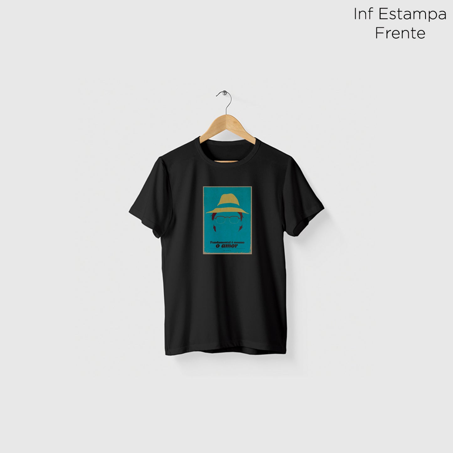 Camiseta Algoodão Preto - cód 10069