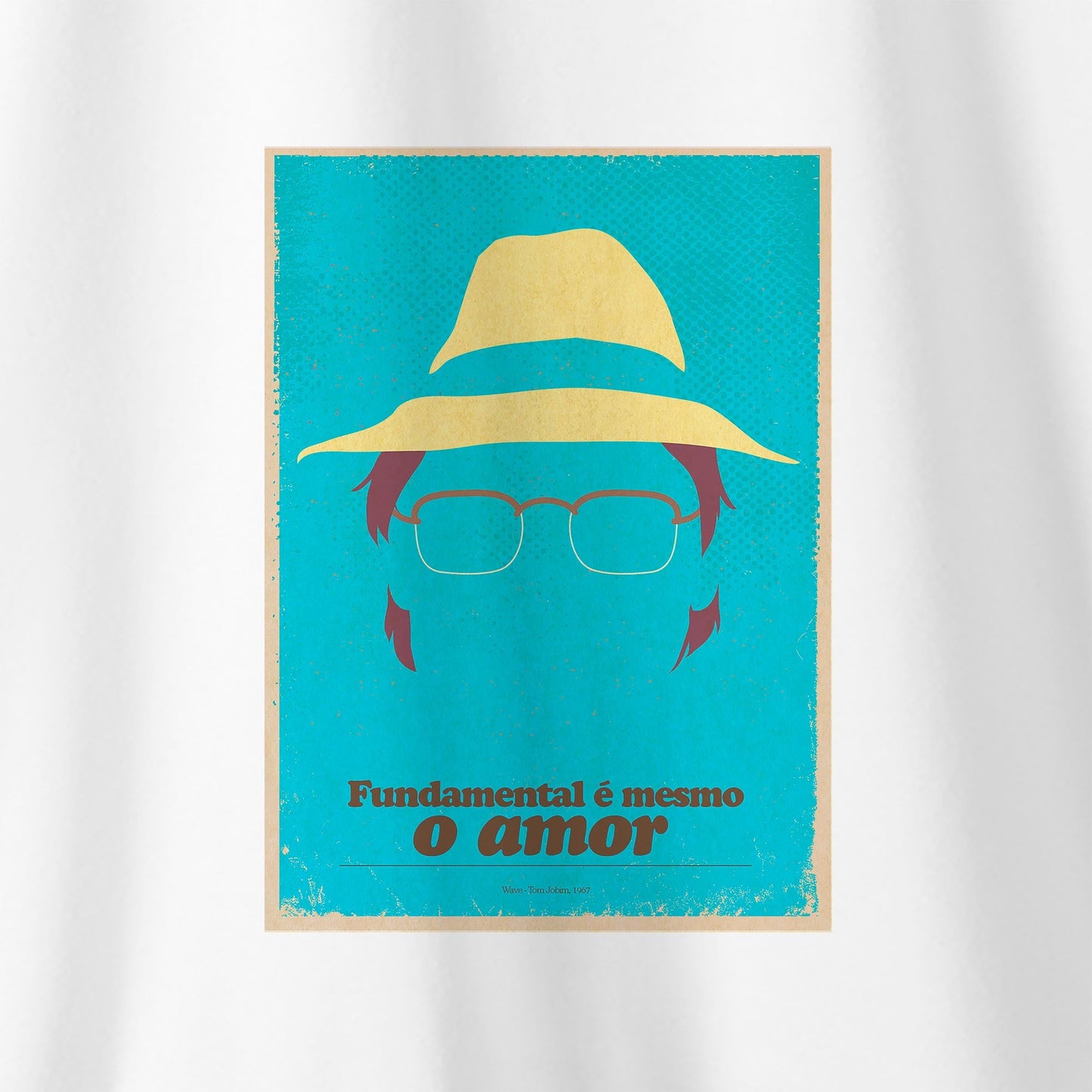 Camiseta Amazônia MPB TOM JOBIM - BRANCO - cód 10069