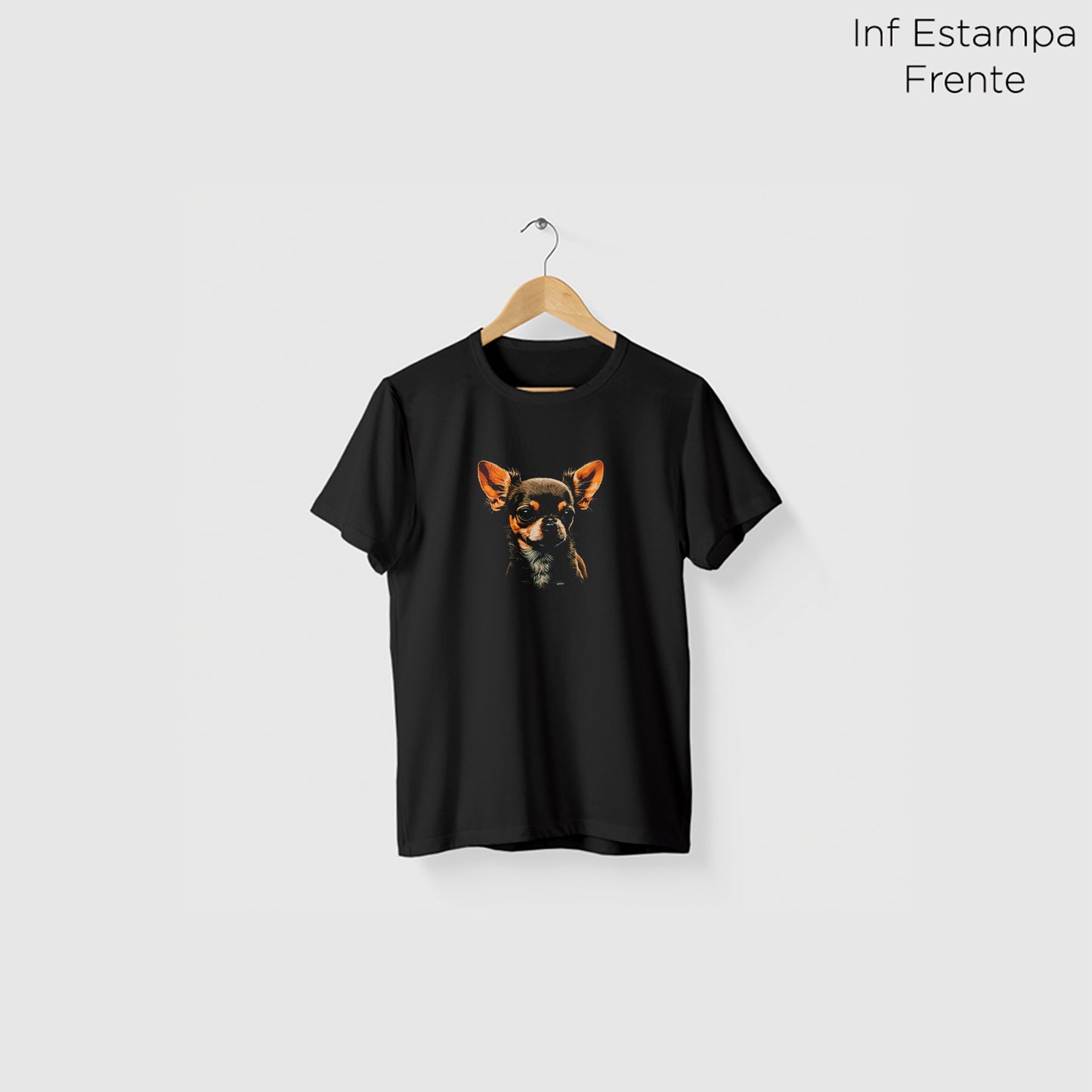 Camiseta Algoodão Preto - cód 10072
