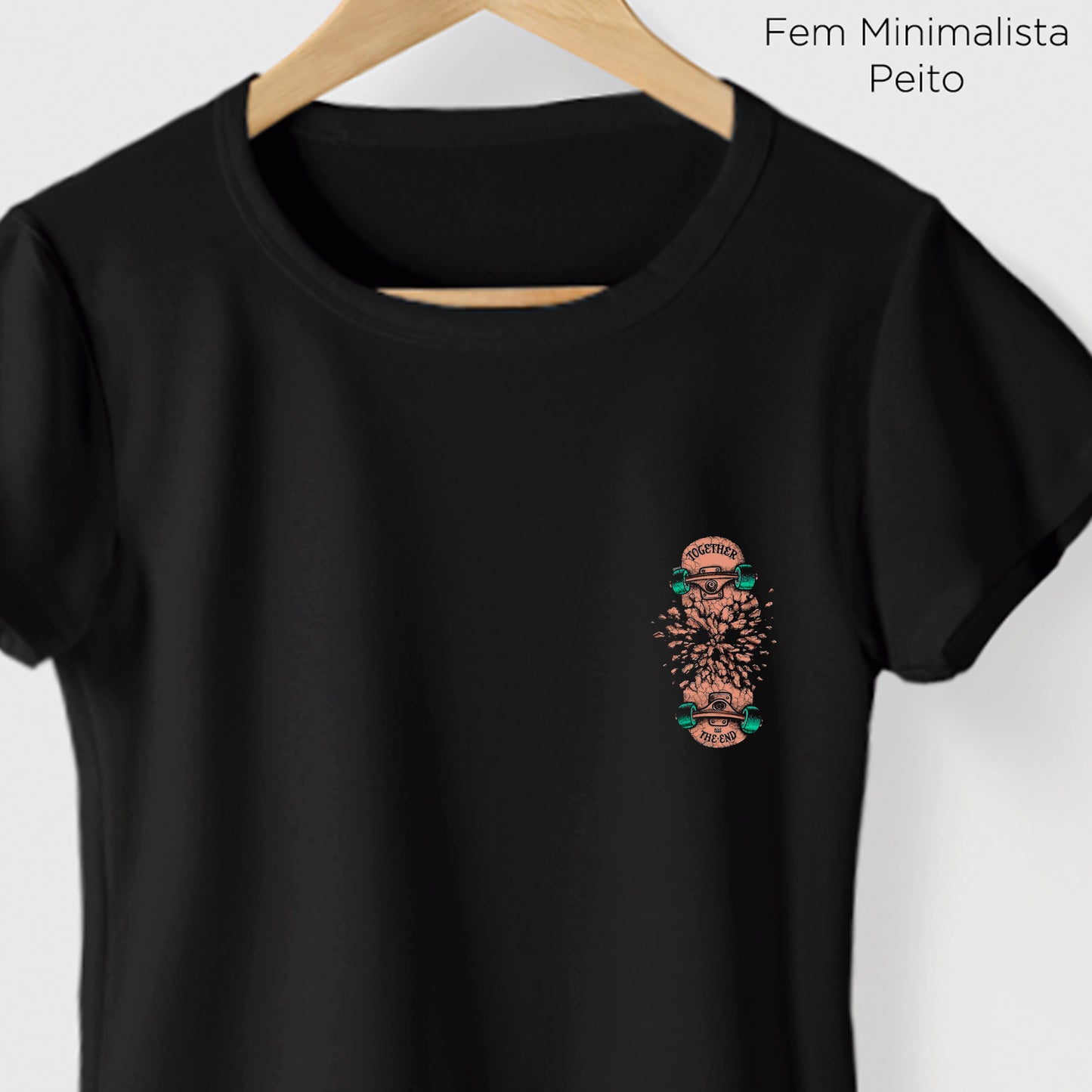 Camiseta Algoodão Preto - cód 10074