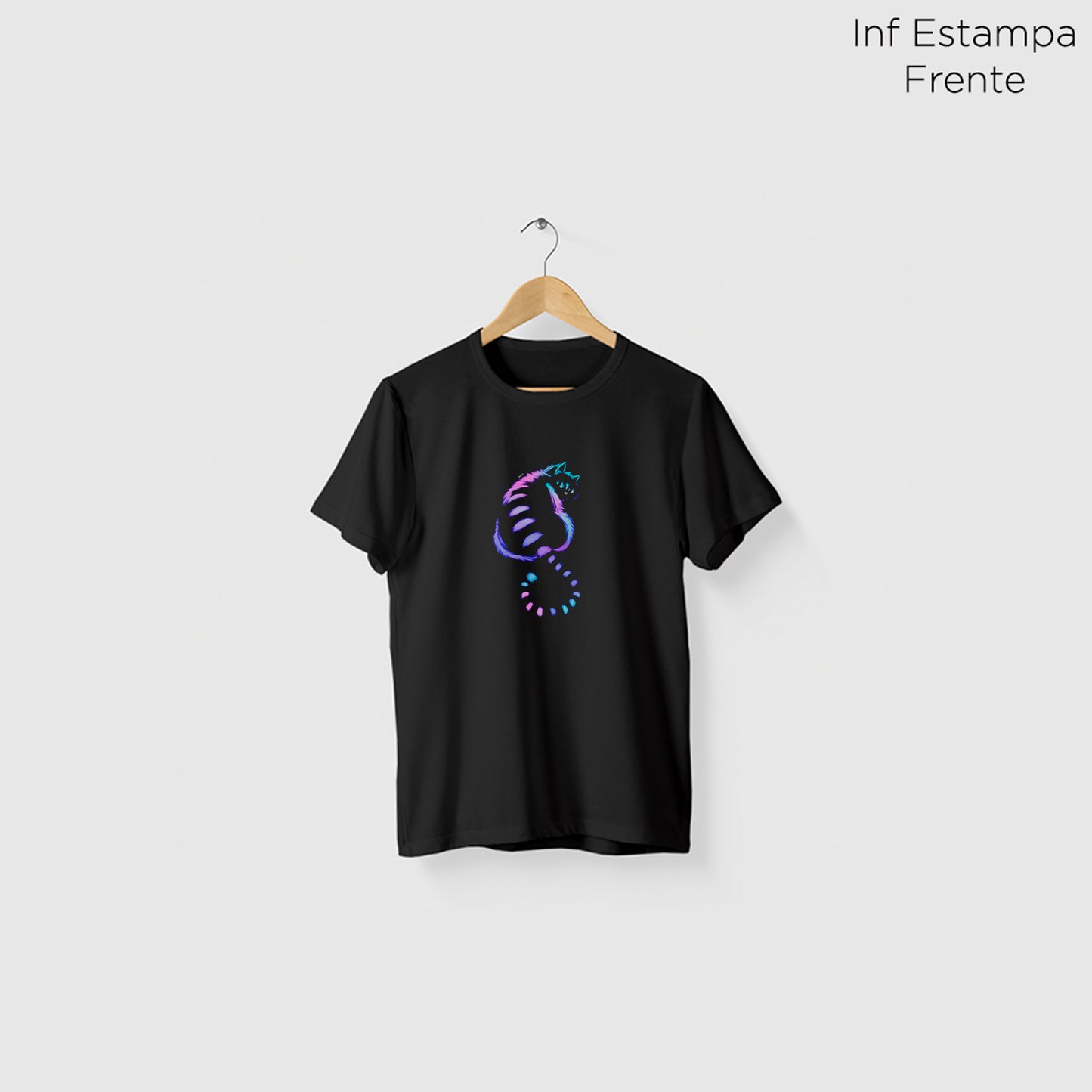 Camiseta Algoodão Preto - cód 10076