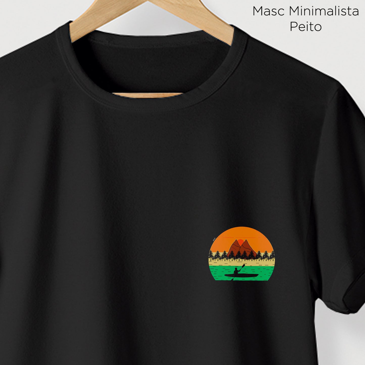 Camiseta Algoodão Preto - cód 10090