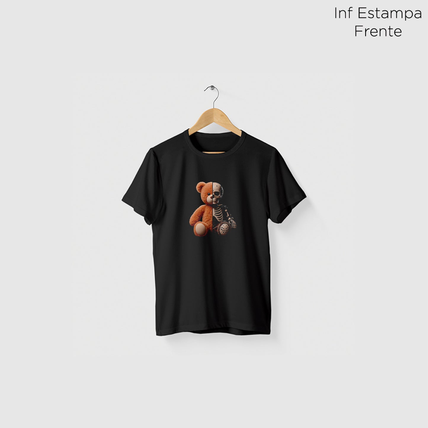 Camiseta Algoodão Preto - cód 10092