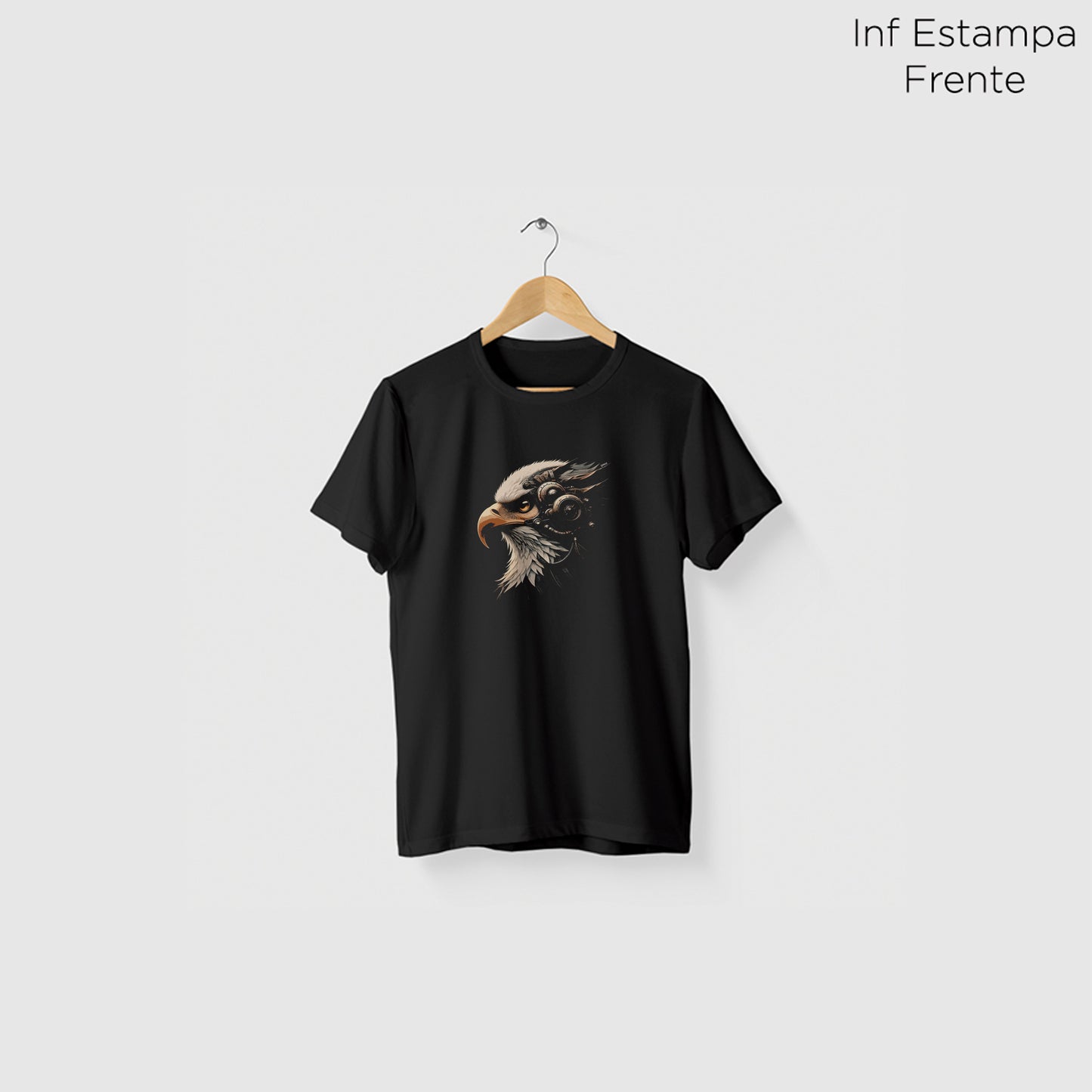 Camiseta Algoodão Preto - cód 10093