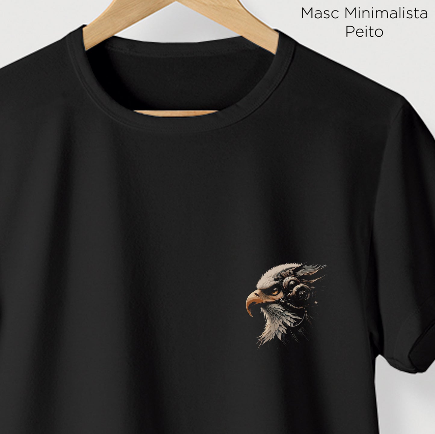 Camiseta Algoodão Preto - cód 10093